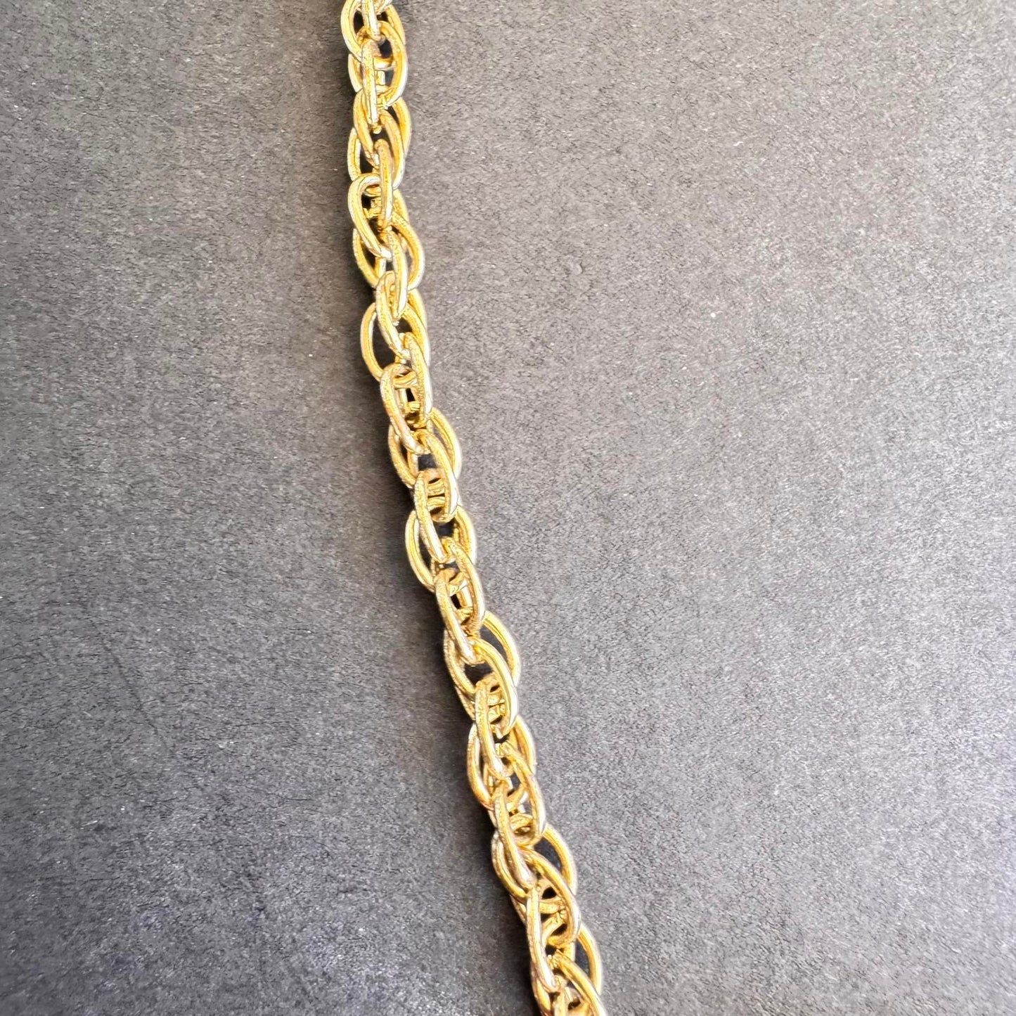 Handcrafted Floral Statement Necklace with Gold Tone Accents