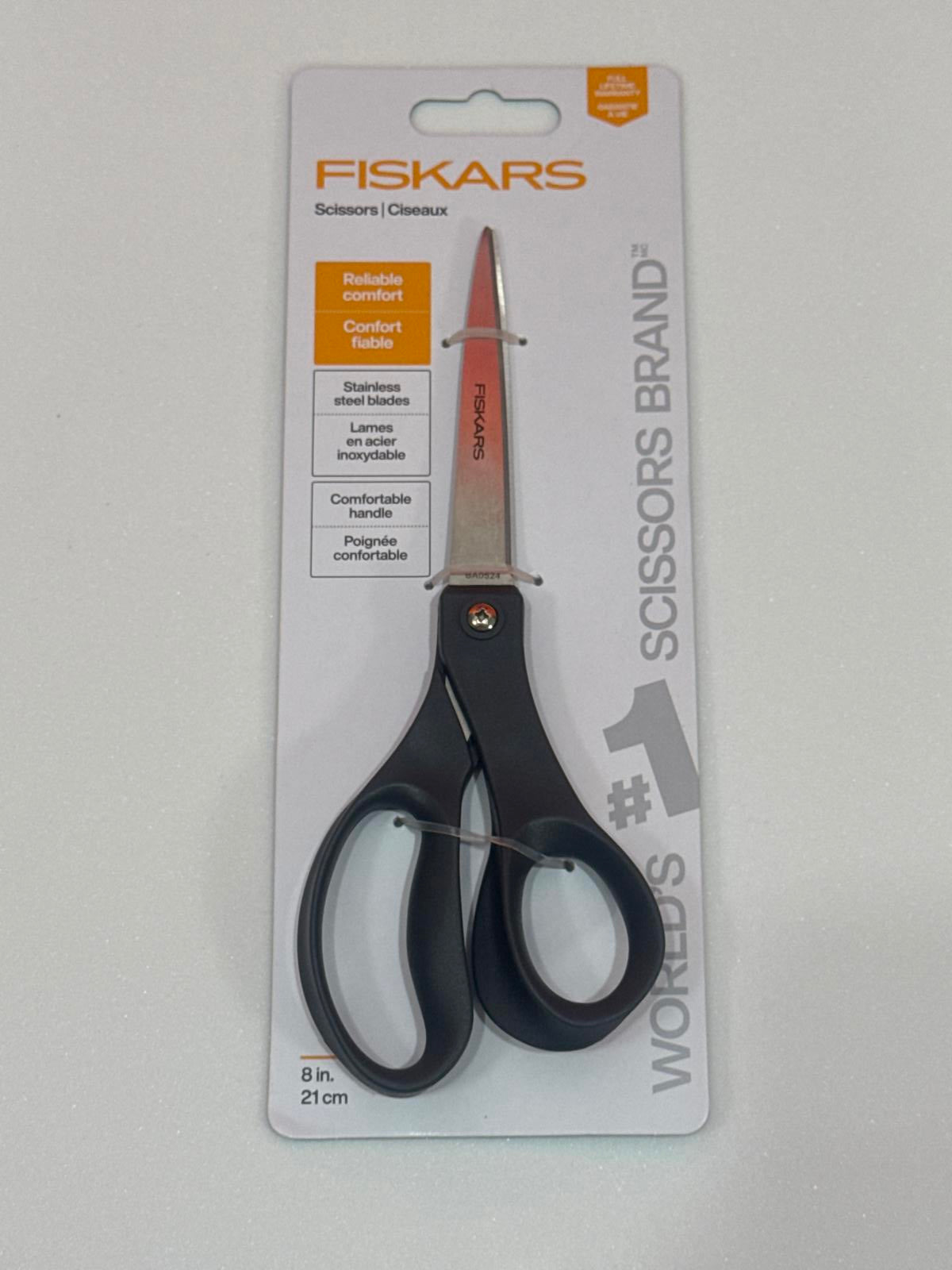 Fiskars Comfort Handle Scissors - 8 inch