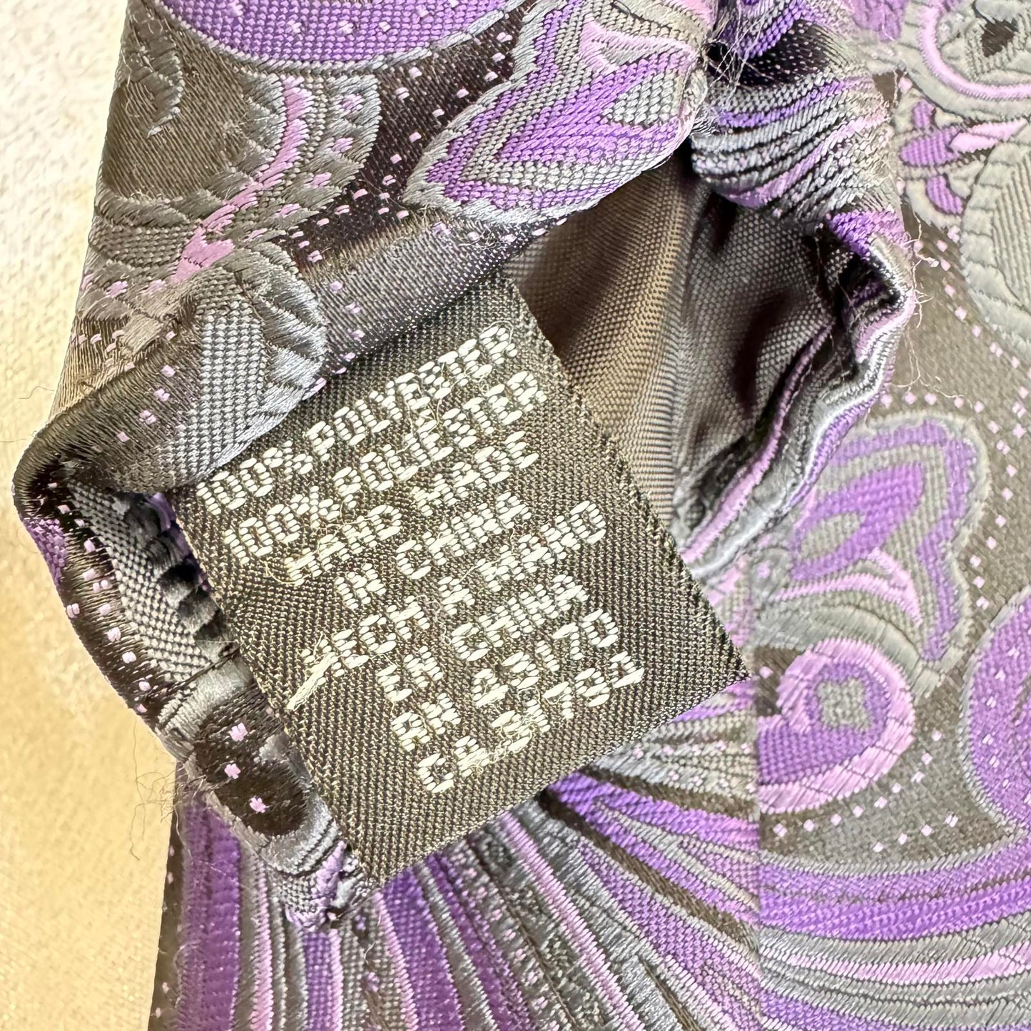 Stafford Essentials Tie – Purple Paisley Pattern – Men’s Business Necktie