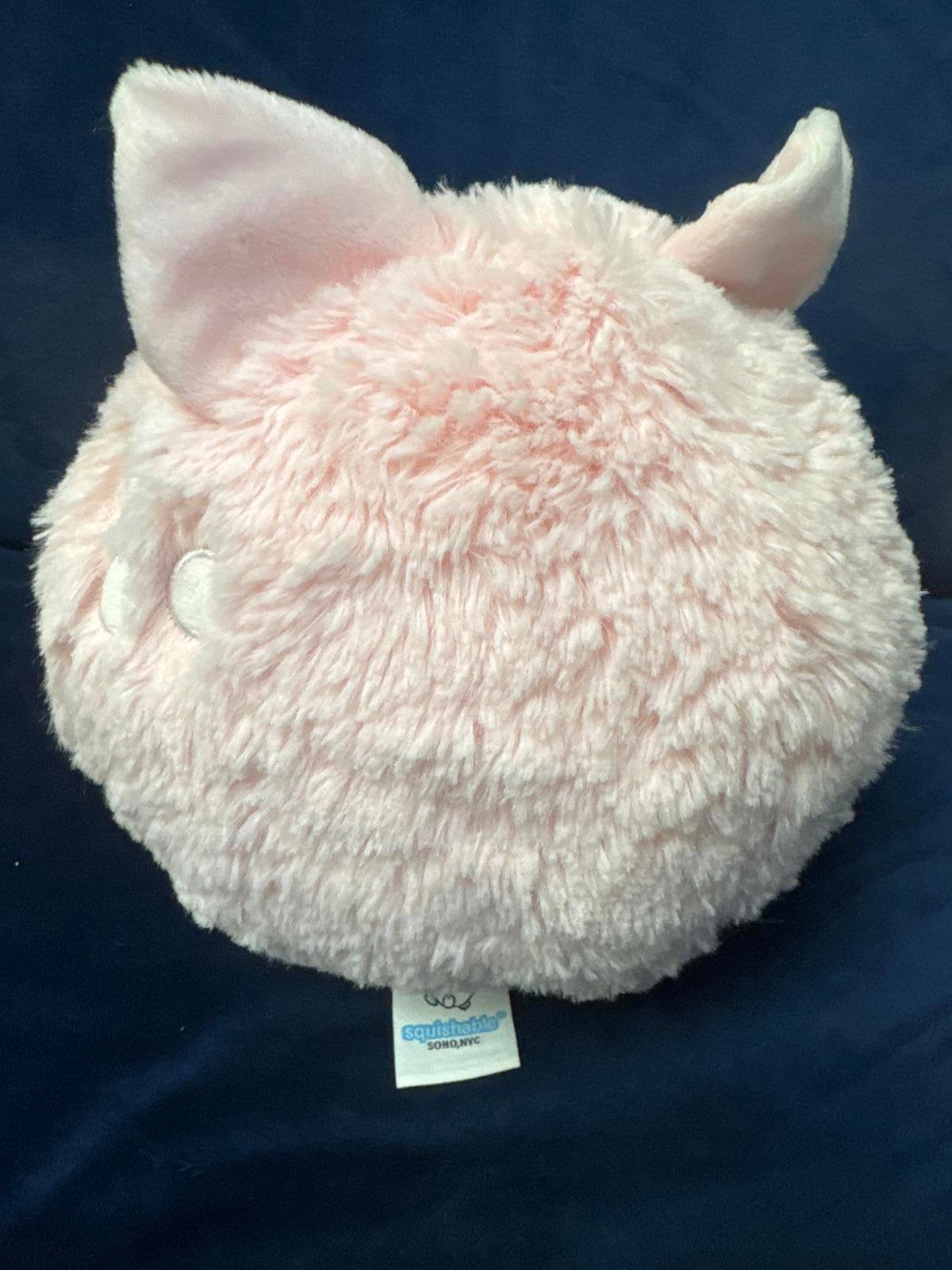 Squishable Mini Baby Pink Pig Plush Holding a Pineapple 7"