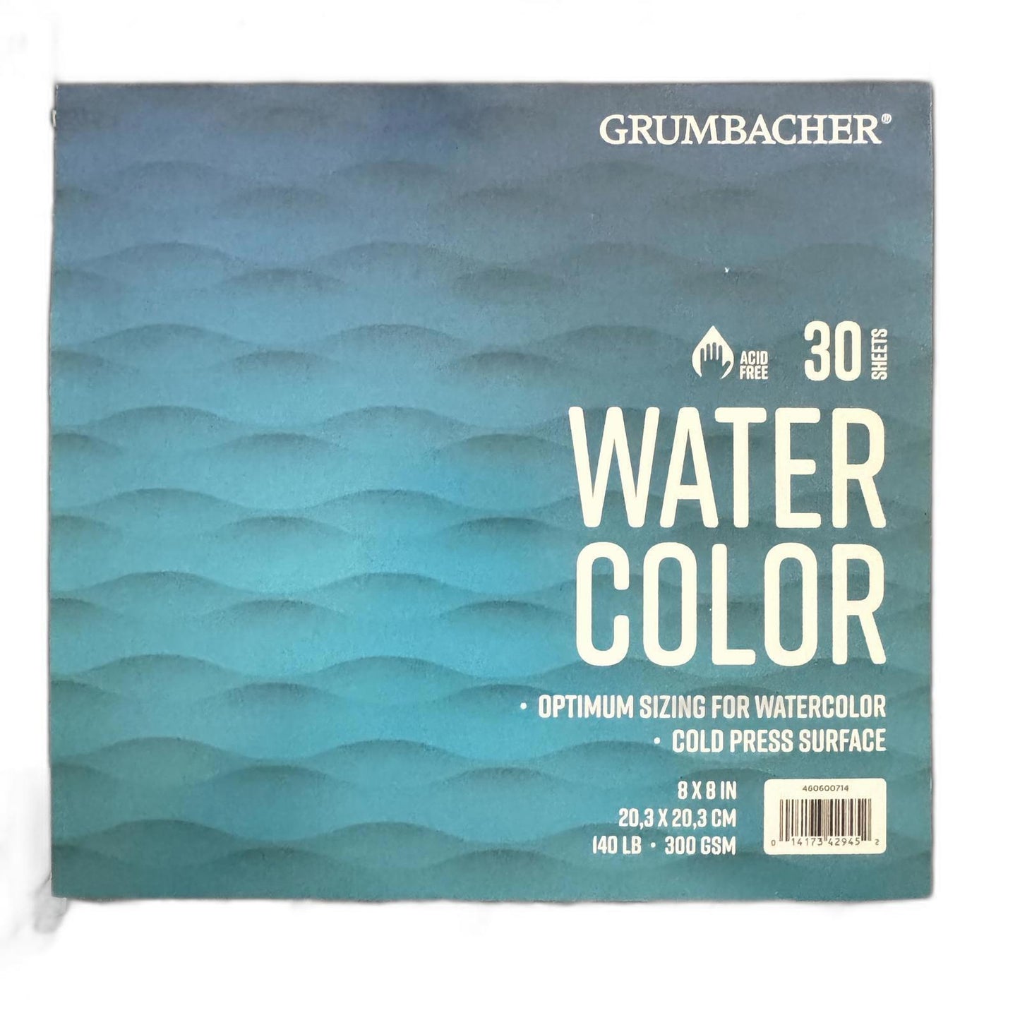 Grumbacher Watercolor Paper Pad - 30 Sheets, 8x8 in, Cold Press