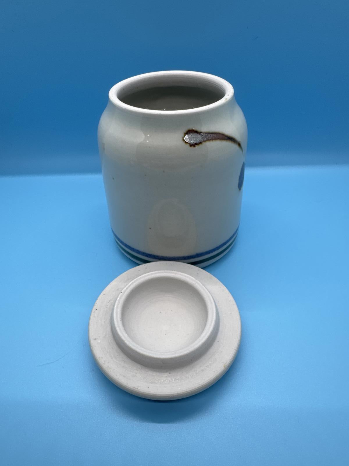 Vintage Handmade Pottery Set: Honey Pot, Cream & Sugar, Soy Karaf - Unique Piece
