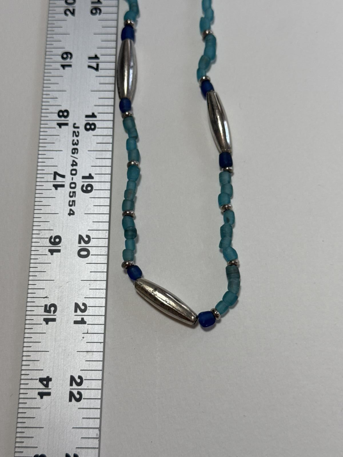 Elegant Turquoise Beaded Necklace BoHo Statement Vintage