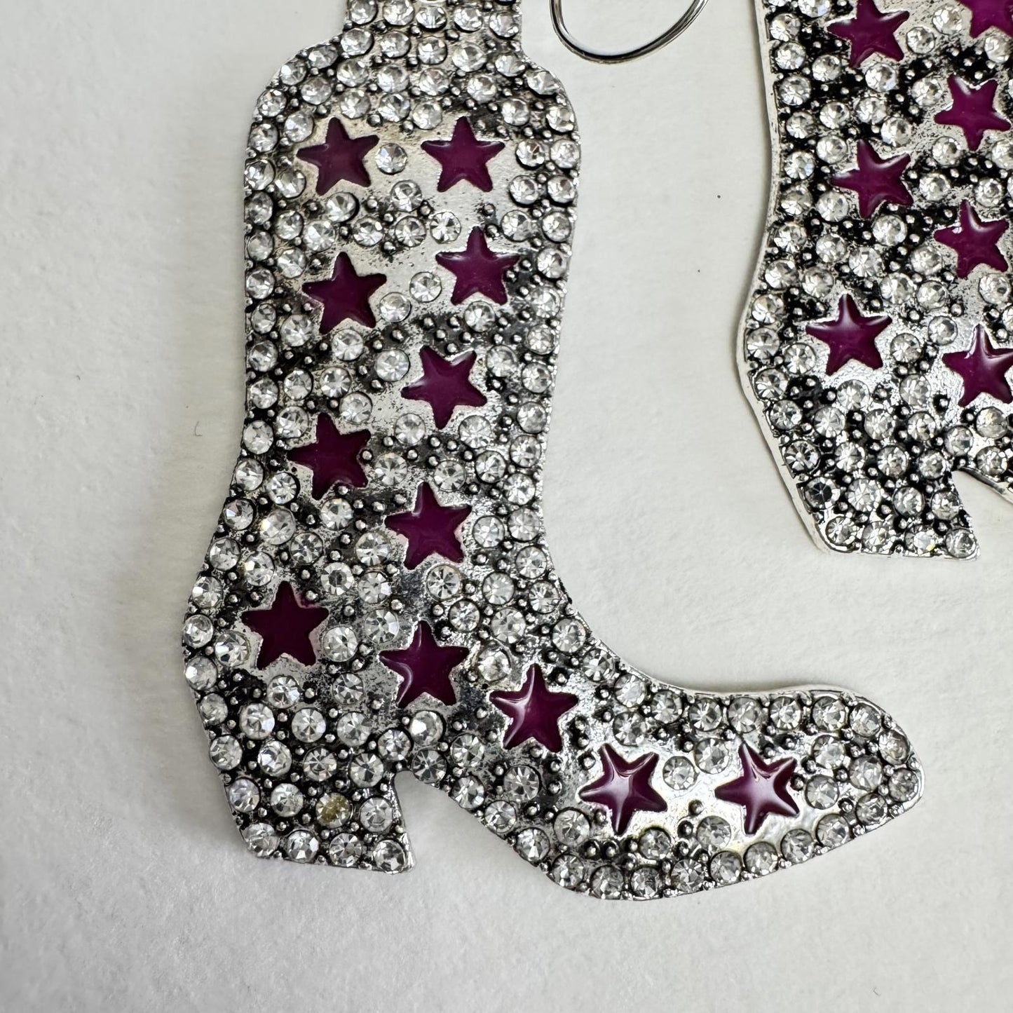 Western Boot Earrings with Stars – Country Rodeo Jewelry - Statement Boho