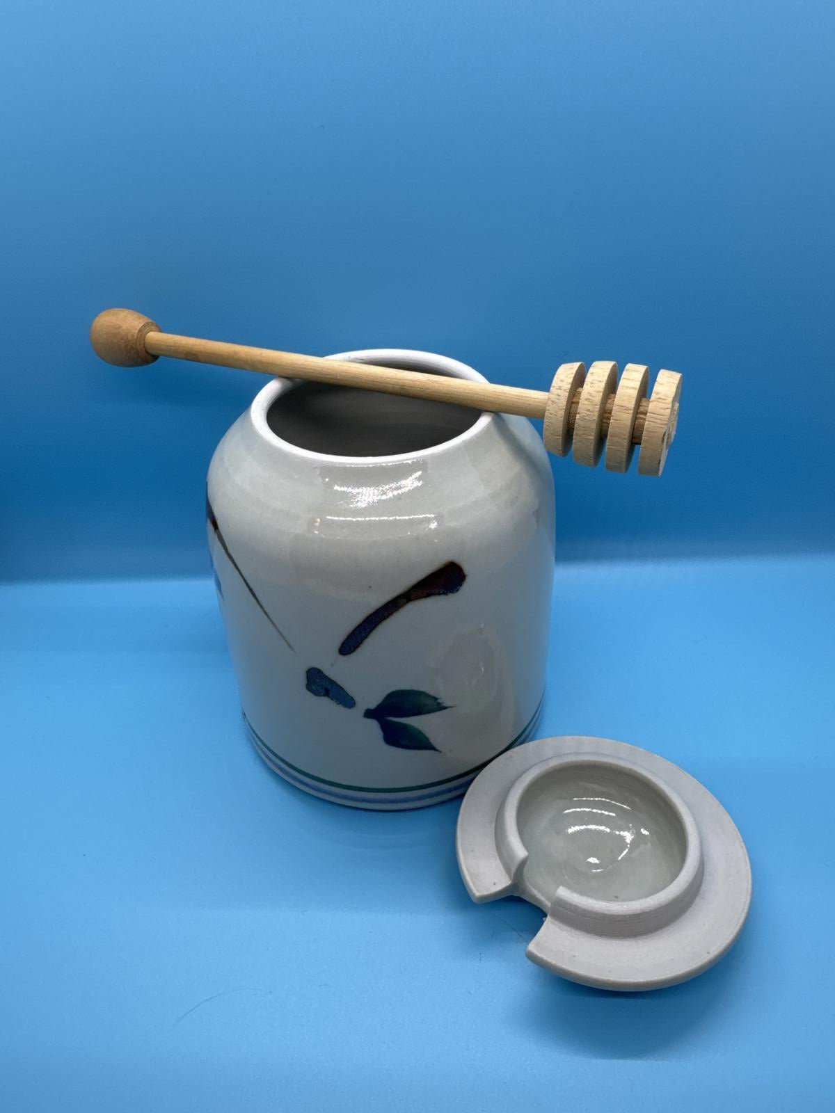 Vintage Handmade Pottery Set: Honey Pot, Cream & Sugar, Soy Karaf - Unique Piece