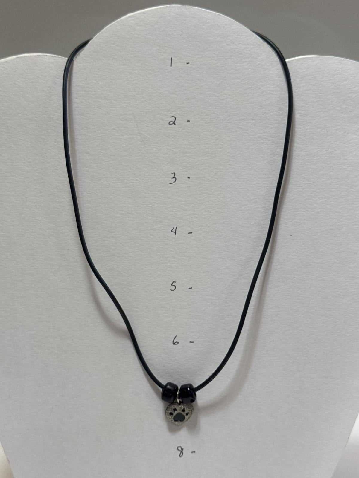 Charming Heart & Paw Pendant Necklace