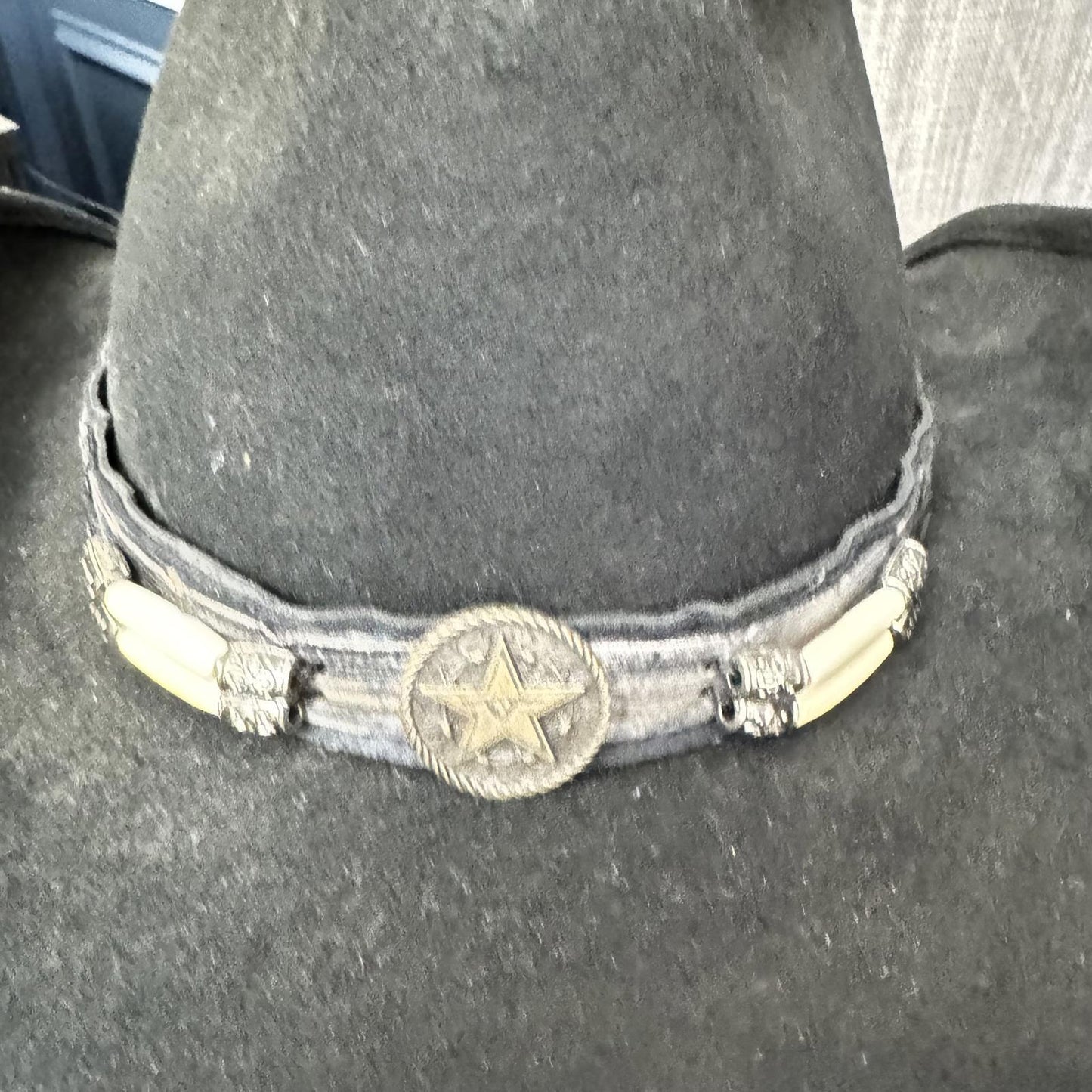 Bullhide Classic Black Cowboy Hat Size Med. 7-1/8
