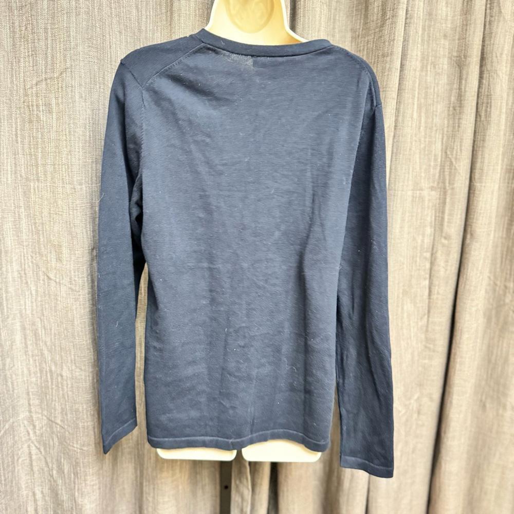 Tommy Hilfiger Gray Studded Women's Jersey Top L