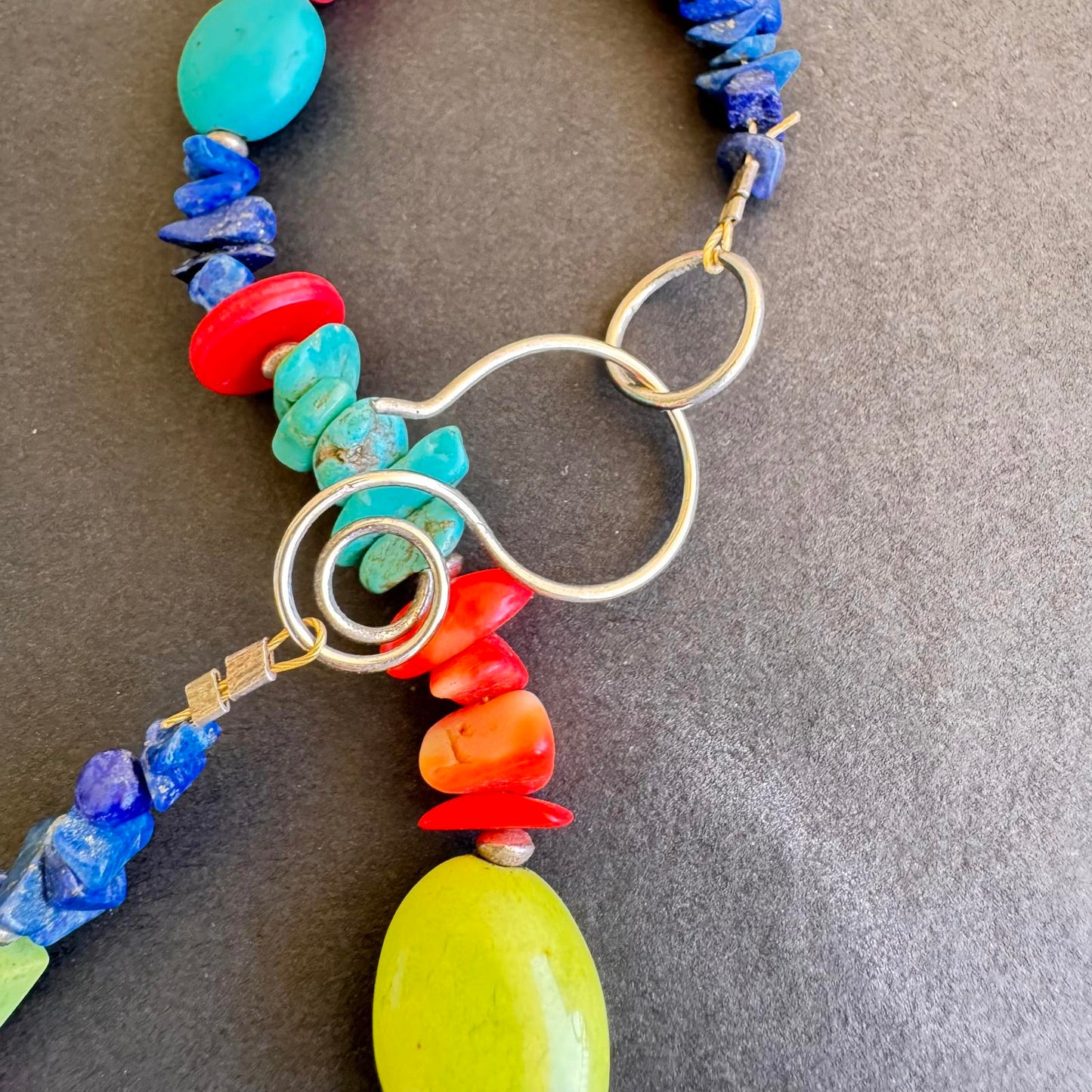 Colorful Multi-Stone Boho Necklace