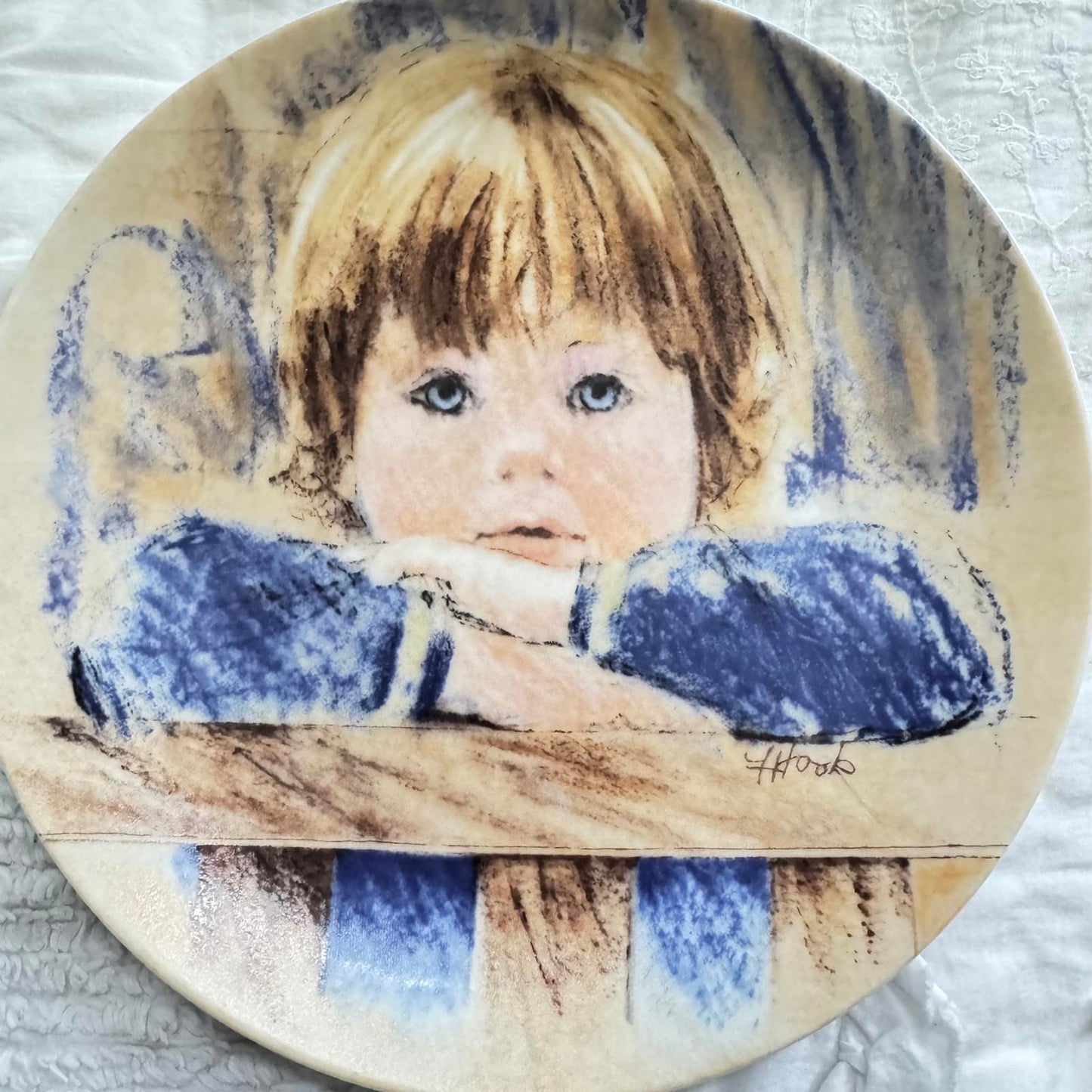 Vintage 1985 Frances Hook Collector Plates - Fascination Series Set of 2