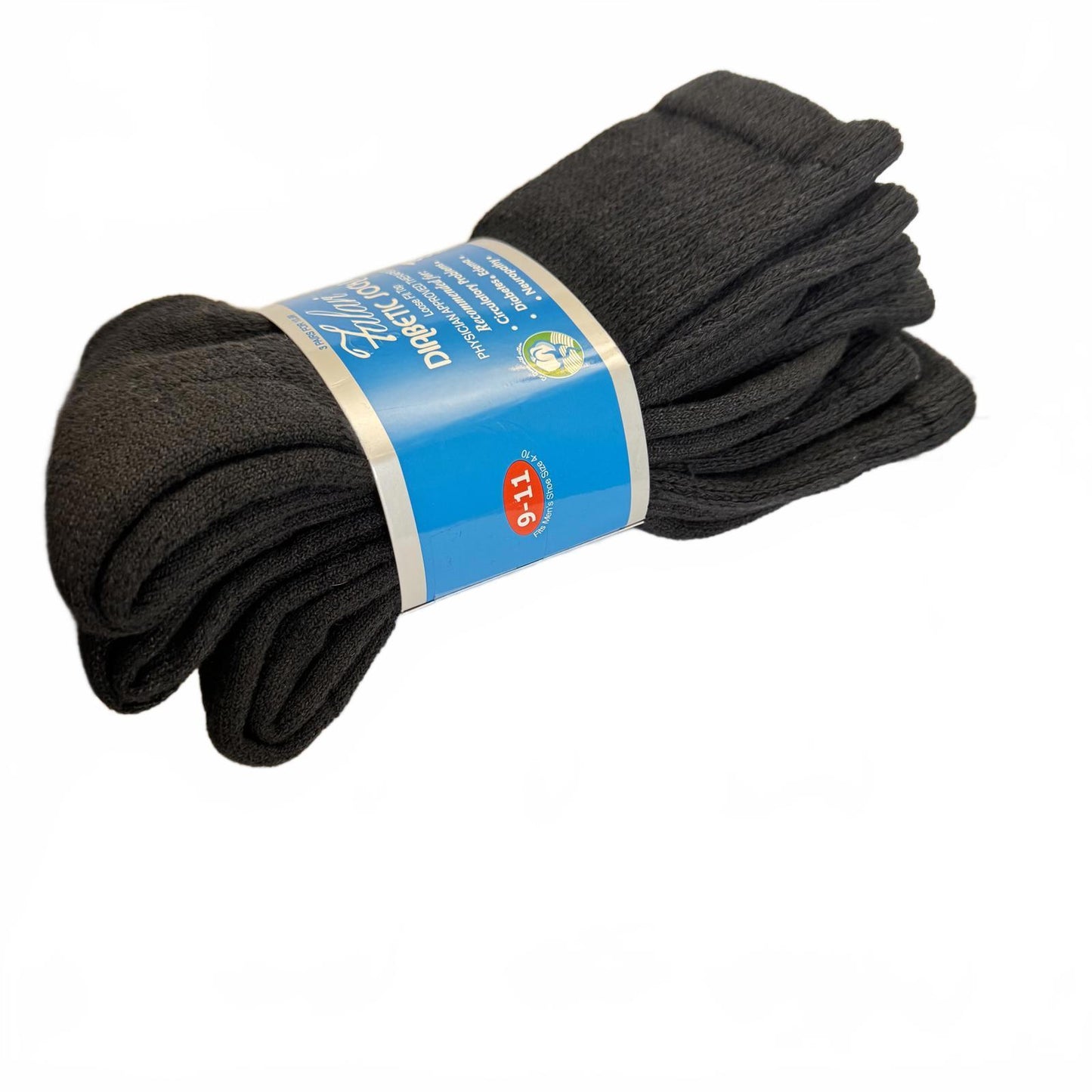 Falari Diabetic Socks - Therapeutic Comfort for Men (3 Pairs) Size 9-11