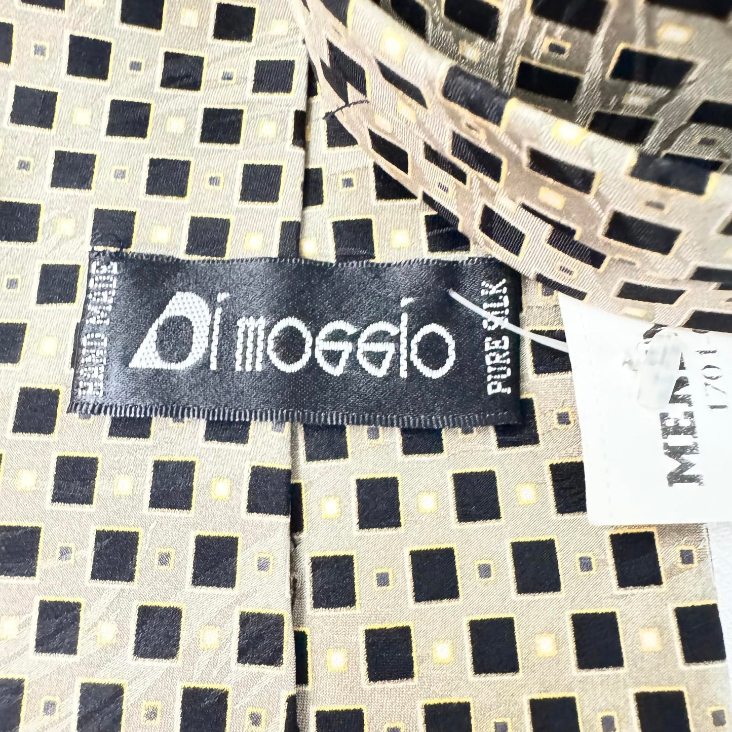 Di Moesio Silk Tie - Geometric Pattern - Luxurious Design