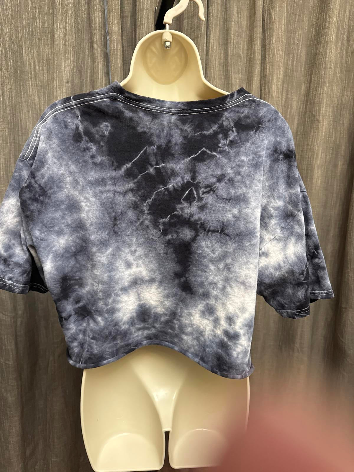VTG Take That Vibes California Cropped Tee - XL Acid Wash look