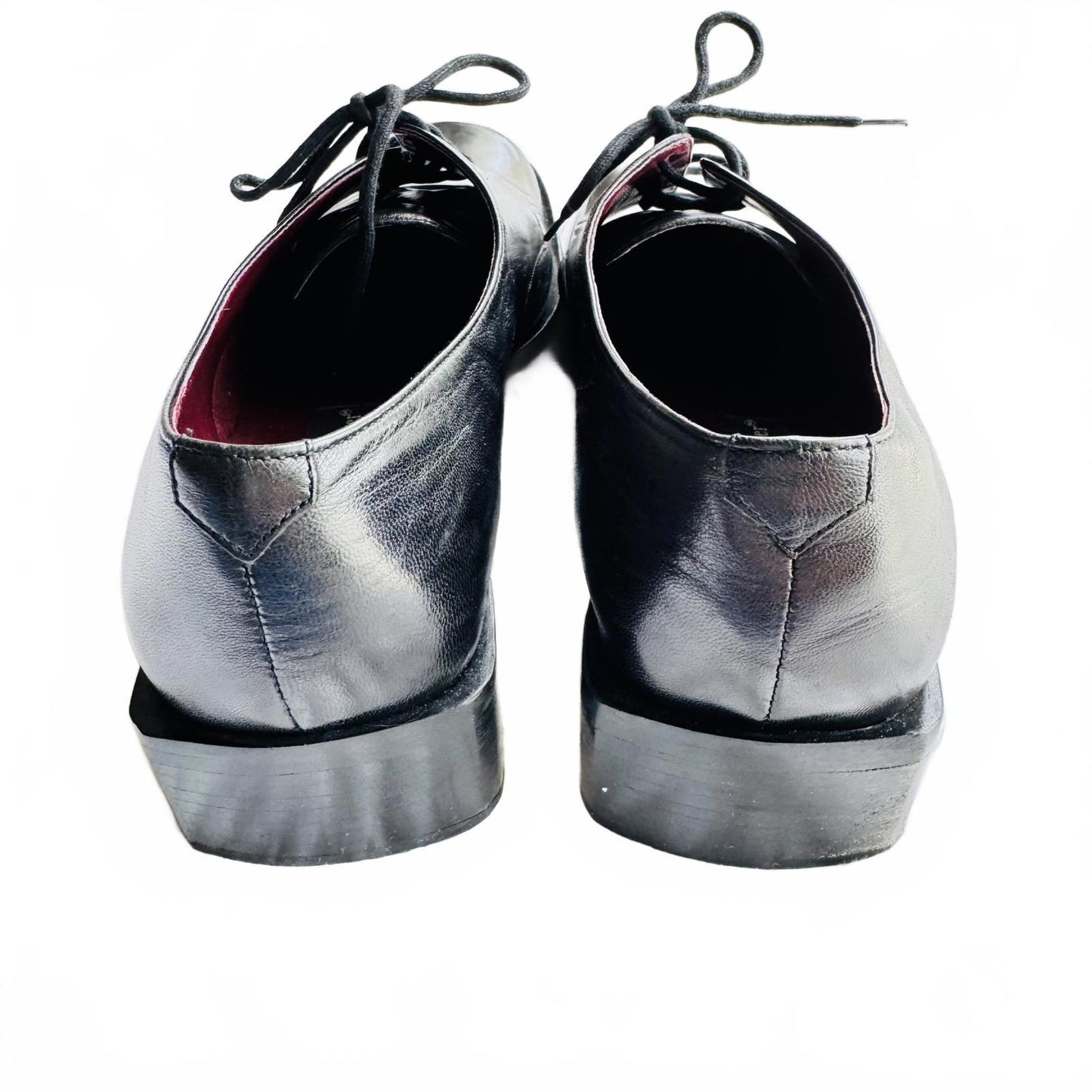 Etienne Aigner Men's Black Dress Leather Shoes Style- Club Size 9