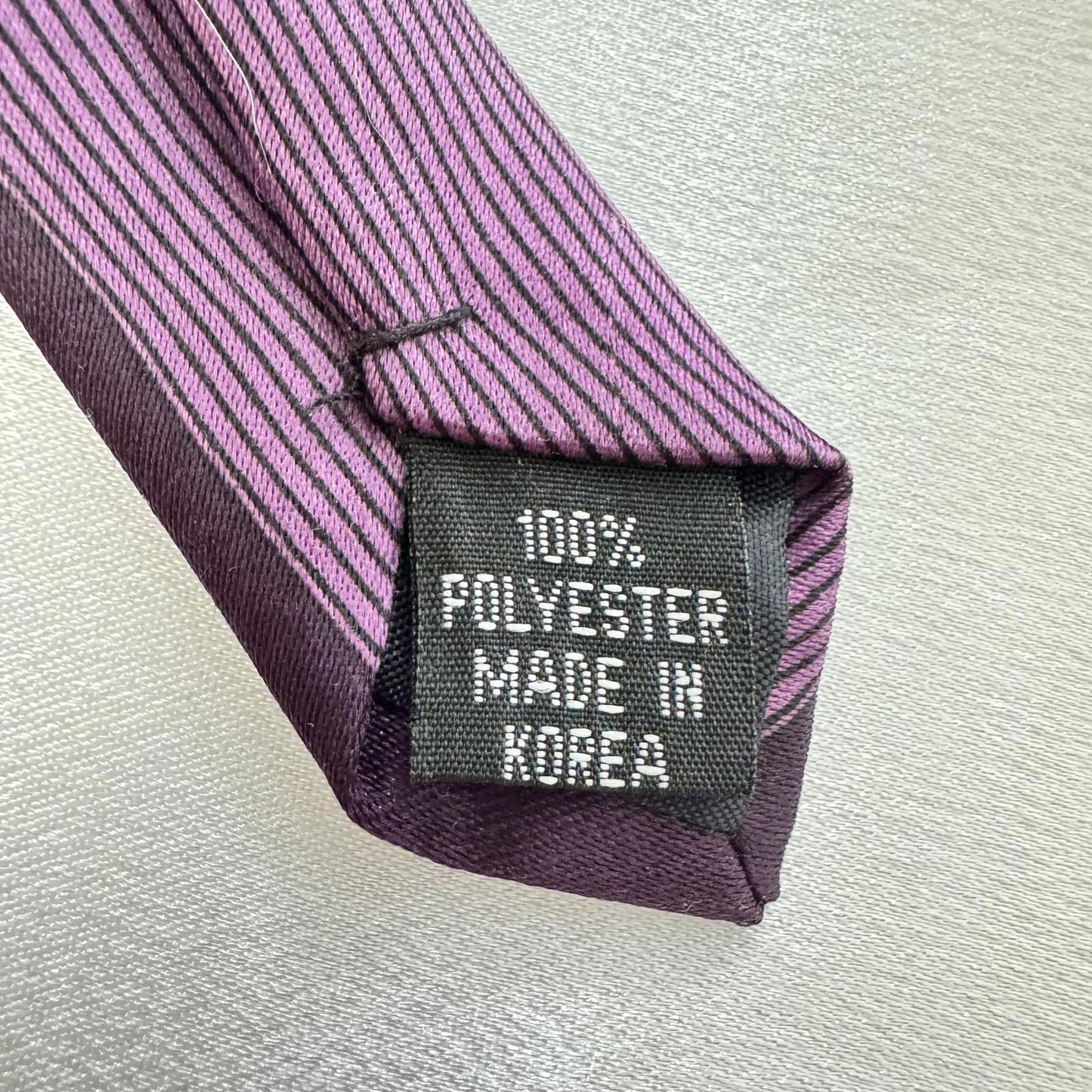 Romario Manzini Geometric Men's Tie in Purple and Yellow Mid Century Modern