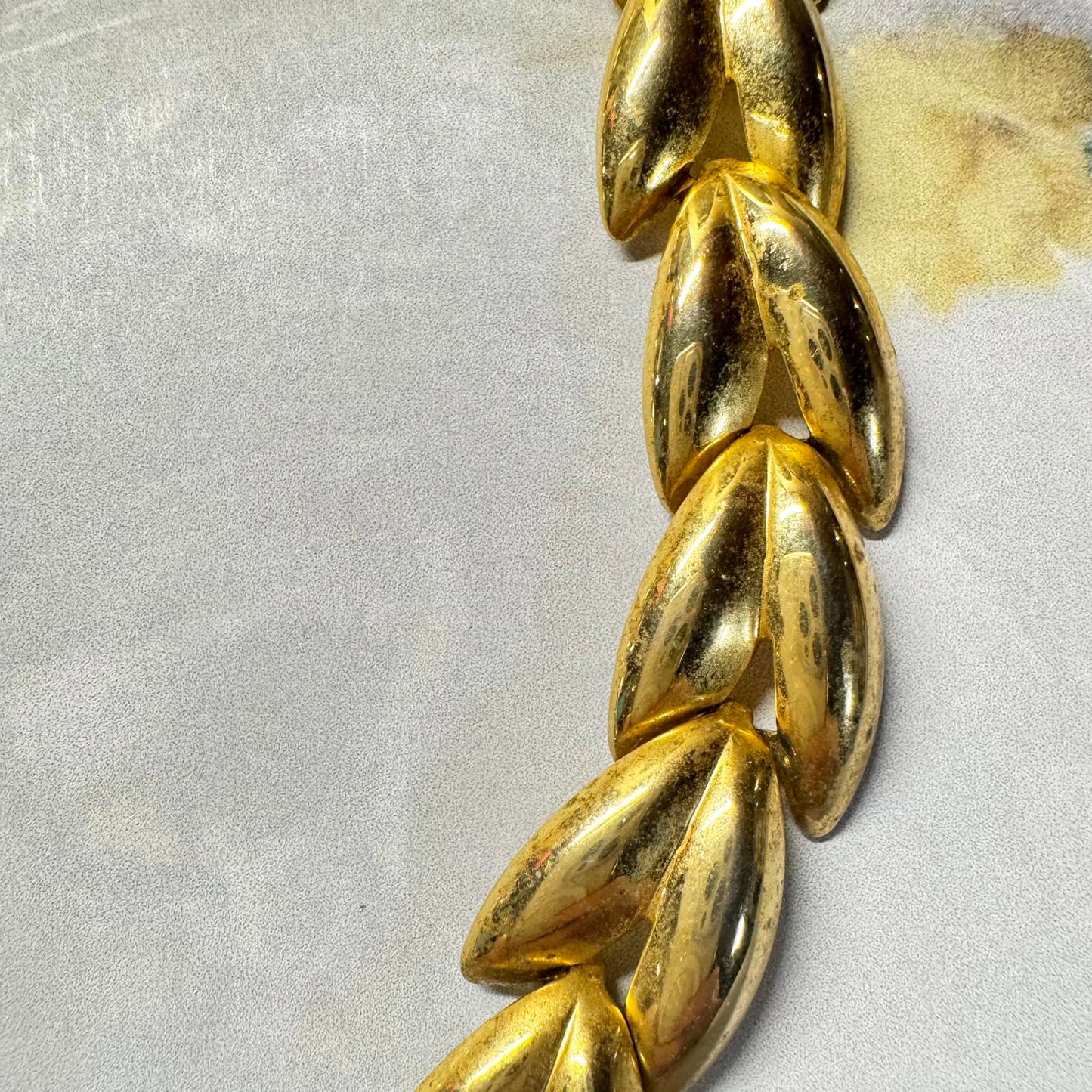 Vintage Gold tone Statement Necklace