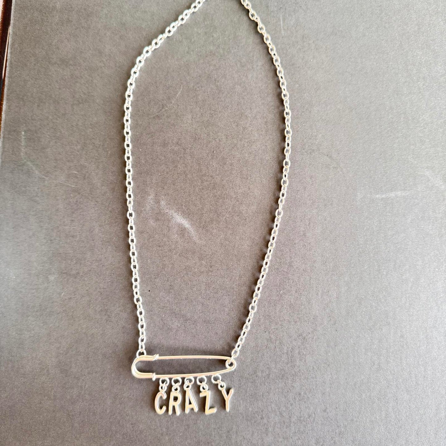 Unique 'Crazy' Statement Necklace - Punk Grunge Jewelry