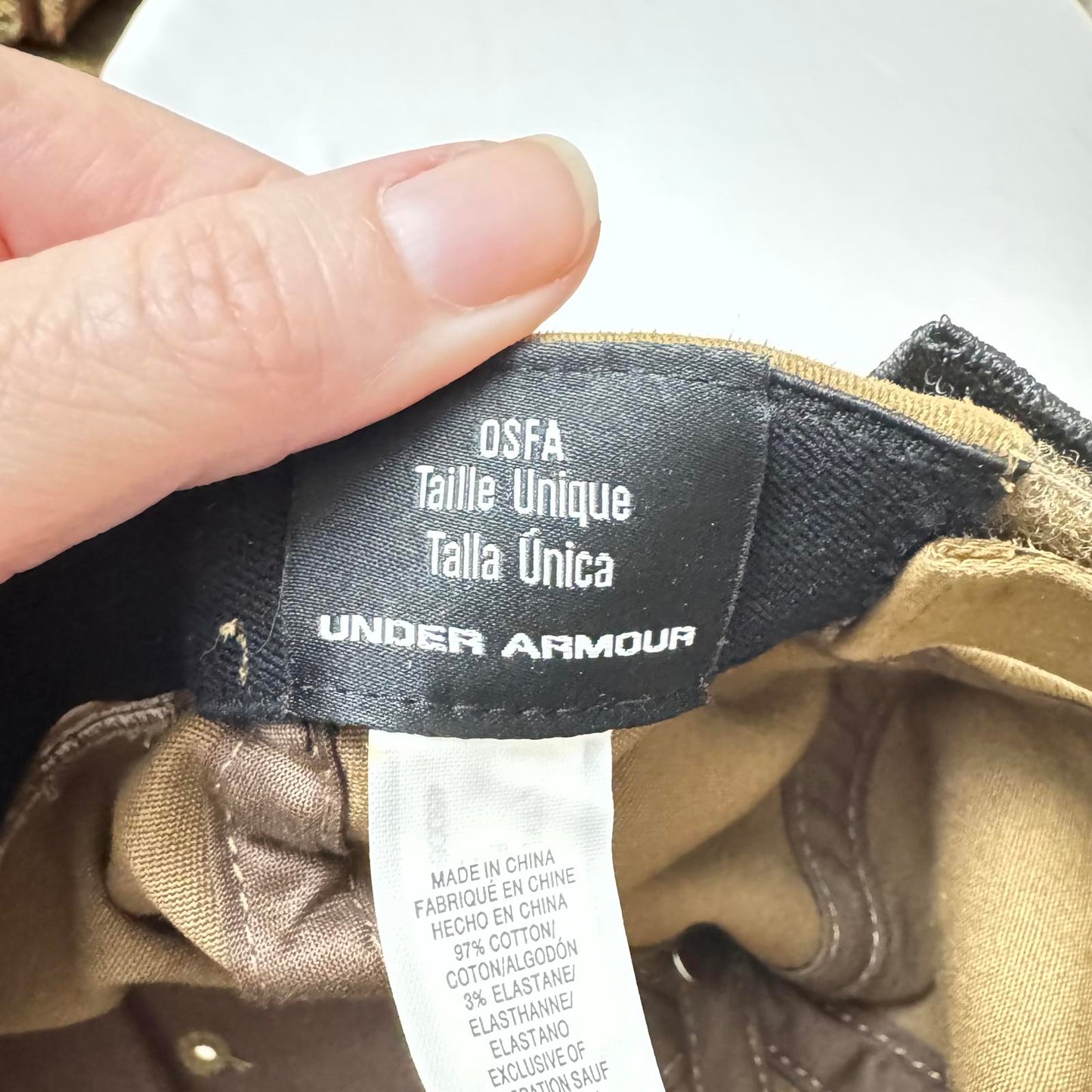 Under Armour Marine Corps Tactical Cap with Flag Patch Adjustable Back