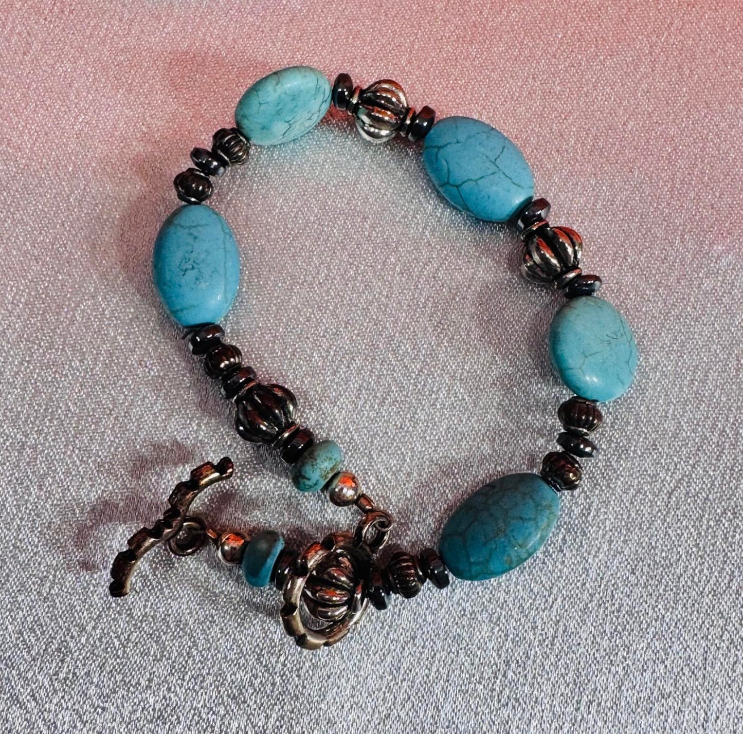 Stylish Turquoise Beaded Bracelet Set