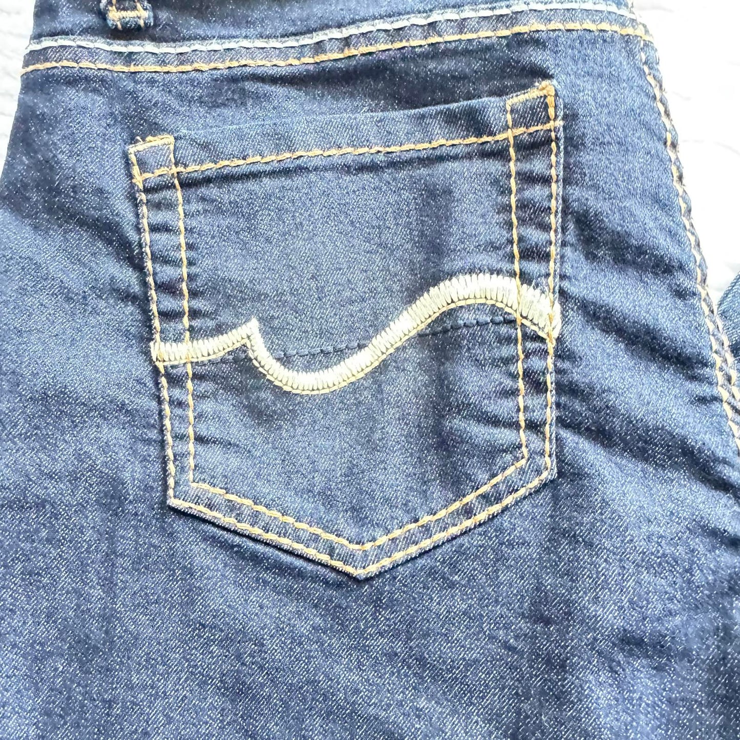 U.S. Polo Assn. Girls Jeans Size 5/6 Blue Stretch Skinny Denim Embroidered Back