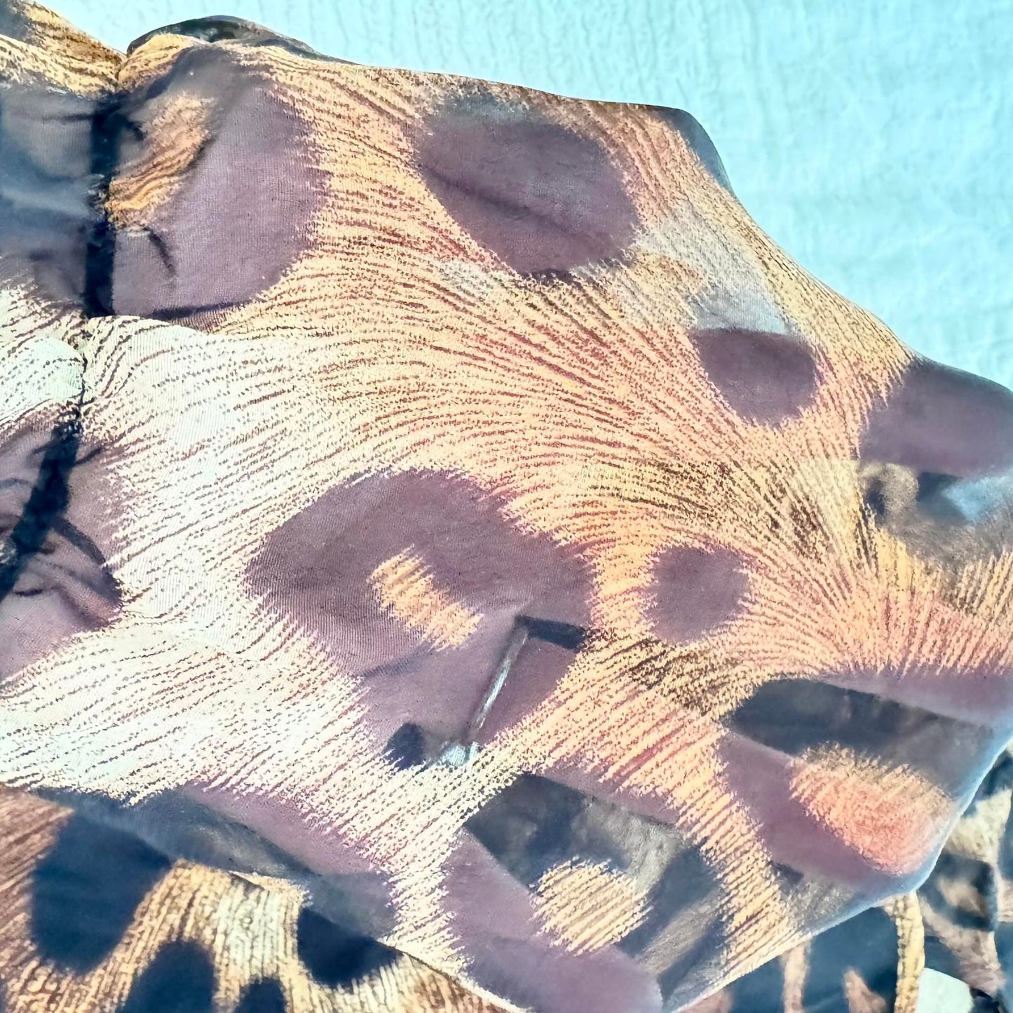 Adele & May Leopard Print Blouse - XL - Trendy Animal Print Top