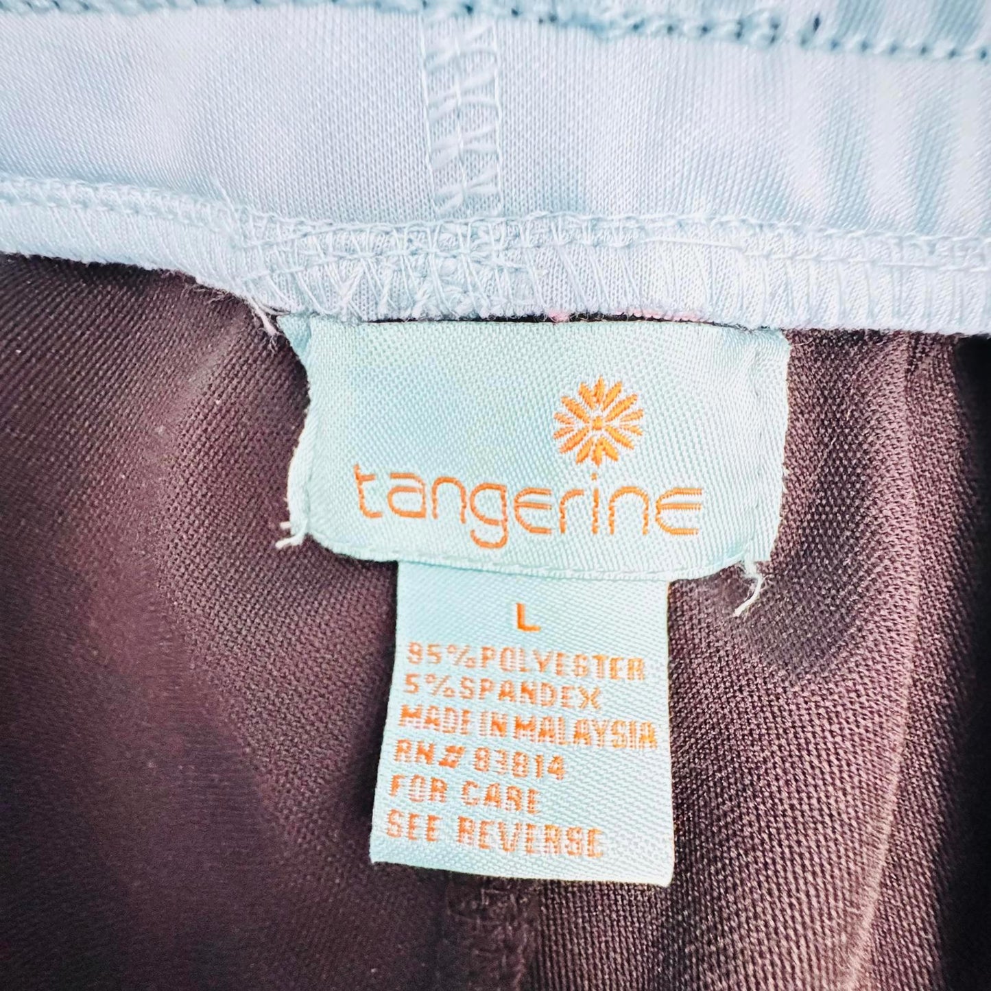 NWT Tangerine Gray Athletic Pants Women’s L Drawstring Track Pants Zip Hem Sport