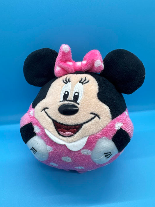 Pink Polka Dot TY Disney Beanie Baby Minnie Mouse Plush Toy