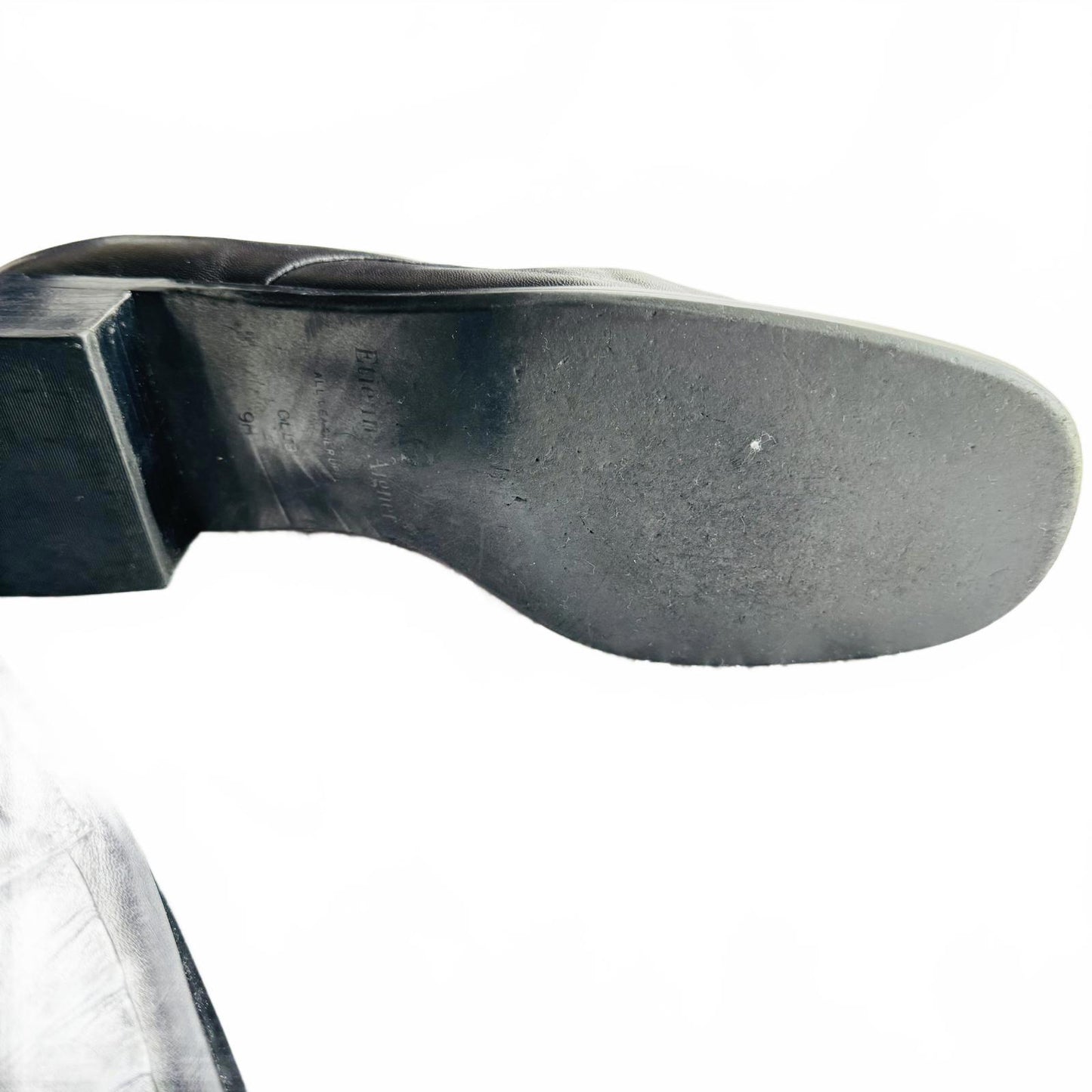 Etienne Aigner Men's Black Dress Leather Shoes Style- Club Size 9