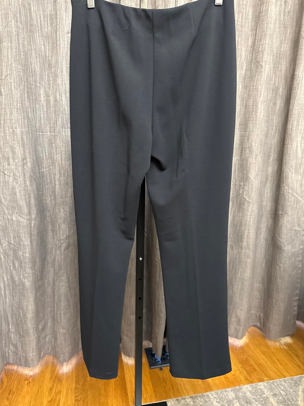 Classic Women's Trousers - Elegant Fit, Catos Black with Pearl Buttons M