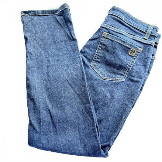 Liz Claiborne Jackie Jeans Women’s 14S Blue Bootcut Denim Stretch Mid Rise Logo