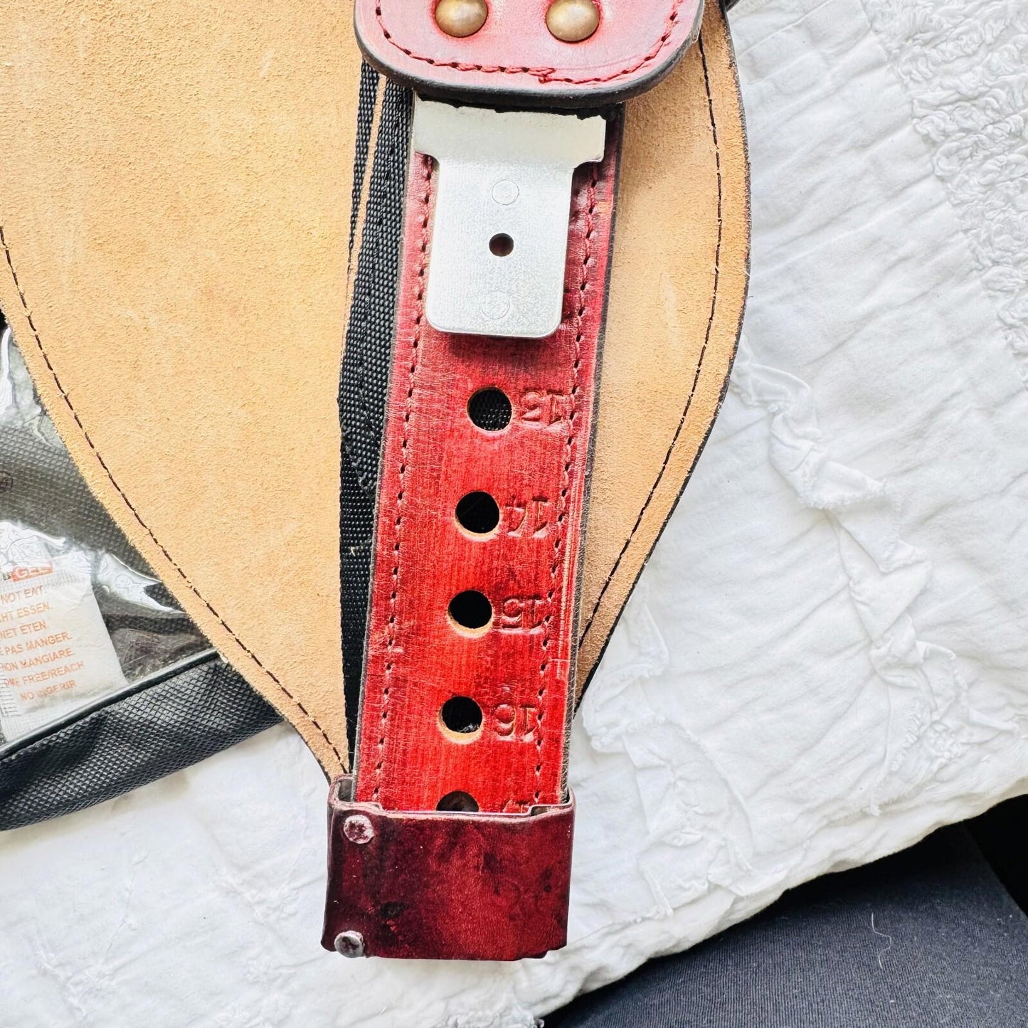 HILASON Replacement Youth Fenders Short Western Saddle Burgundy Red | Leather