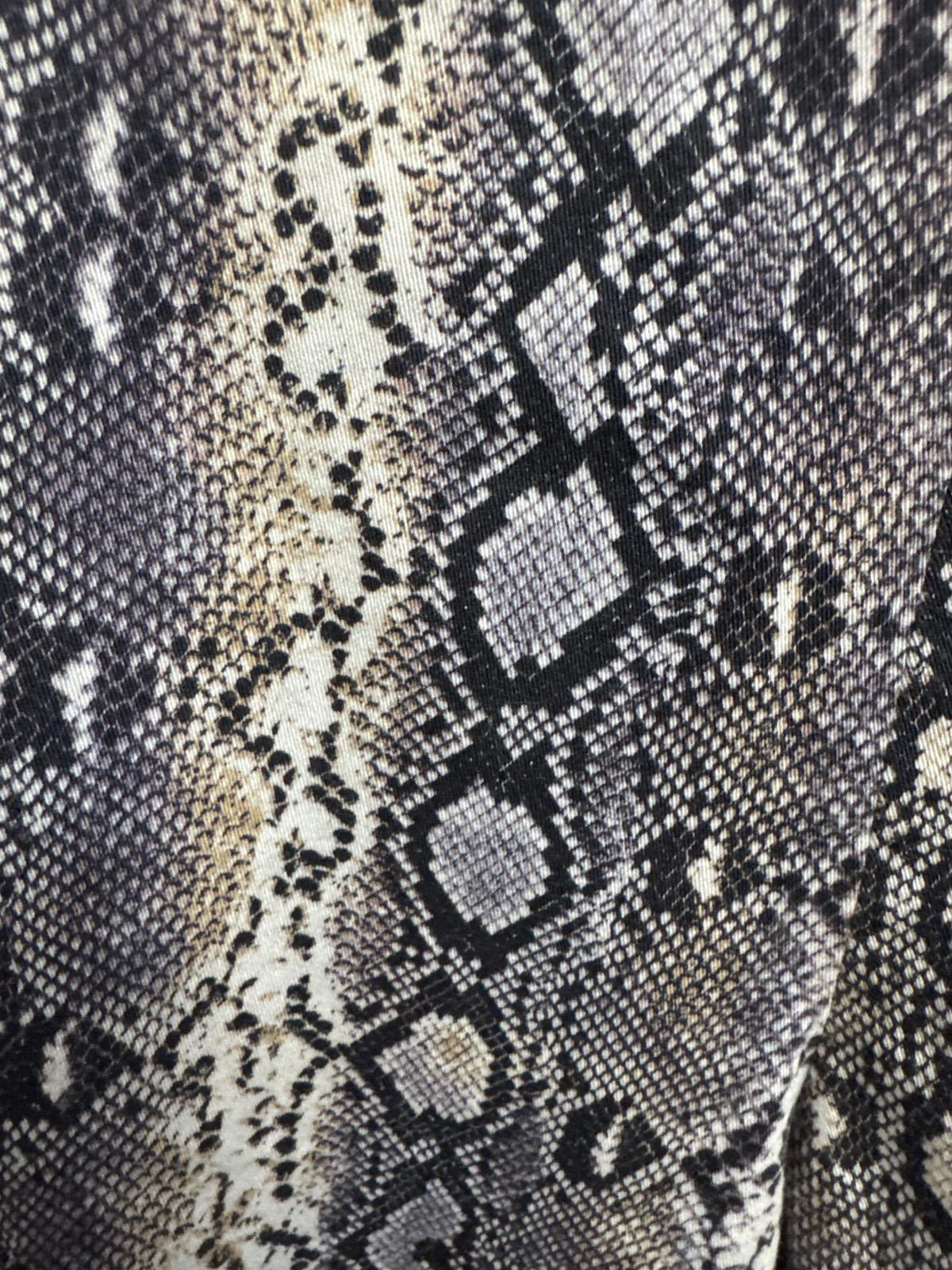 Michael Kors Trendy Snake Print Pants Size 14 Stretch Side Zip- Stylish & Chic