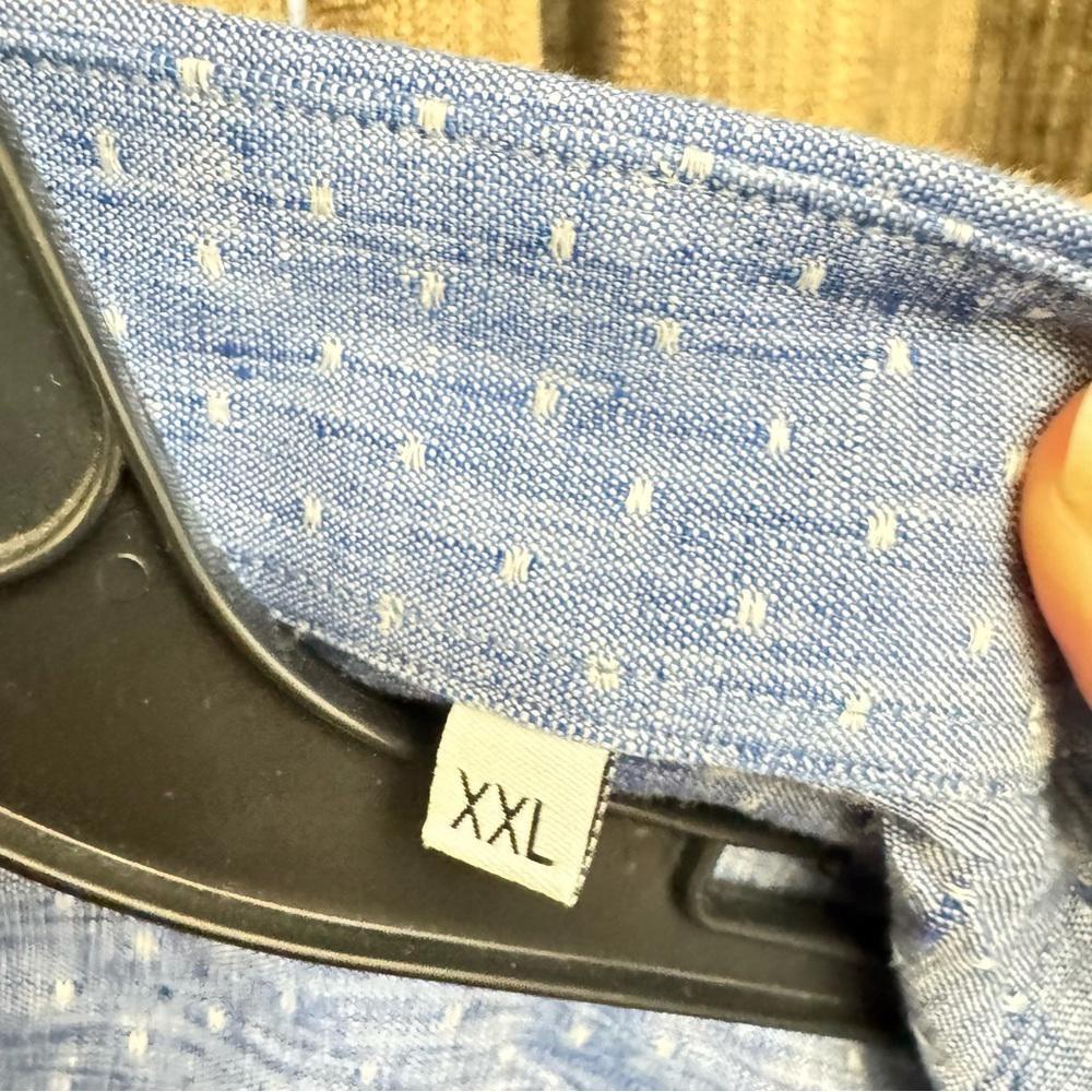 Scarci Italian Blue Casual Button Down Shirt Old Money Style