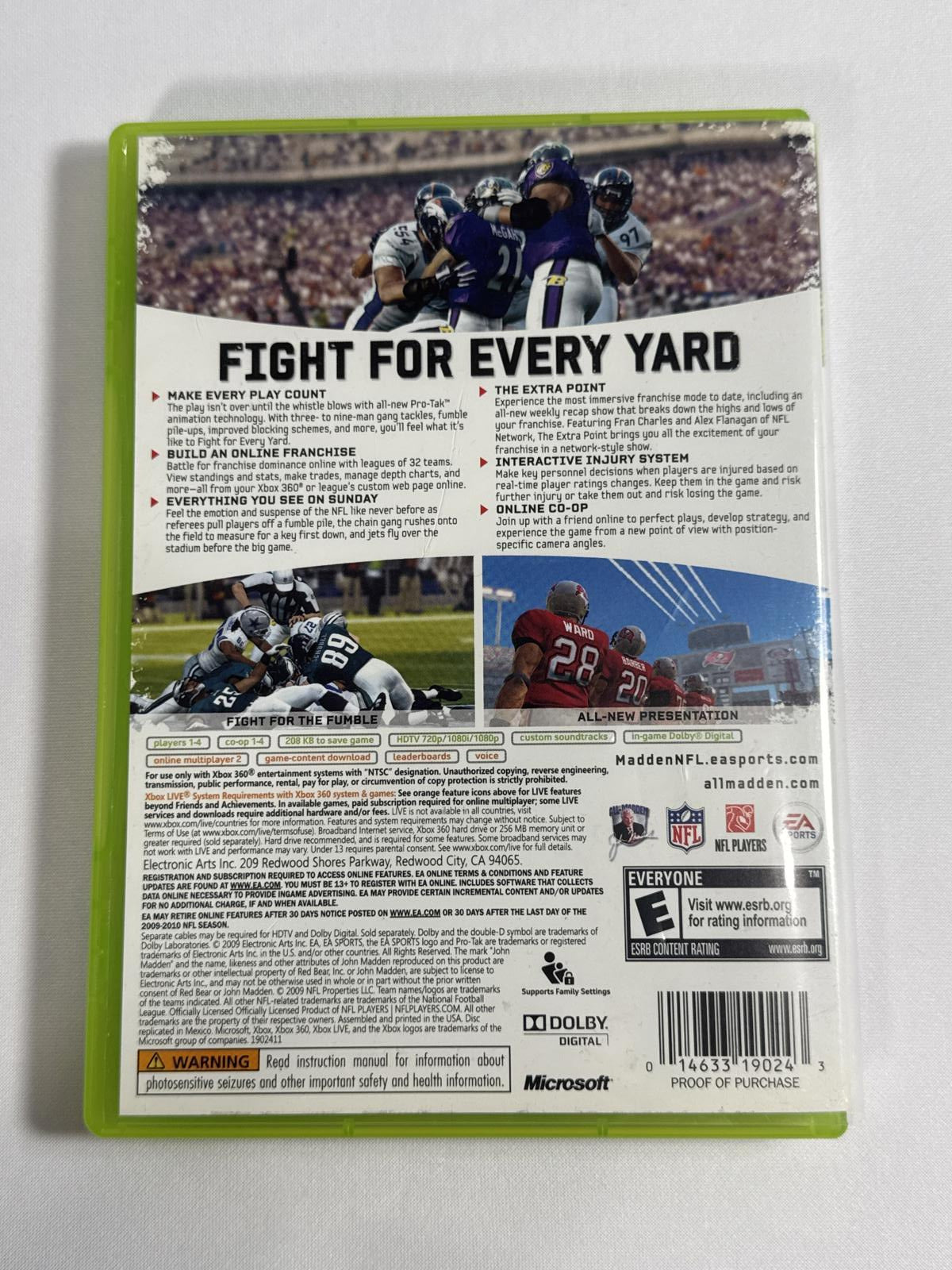 Madden NFL 10 for Xbox 360 - EA Sports
