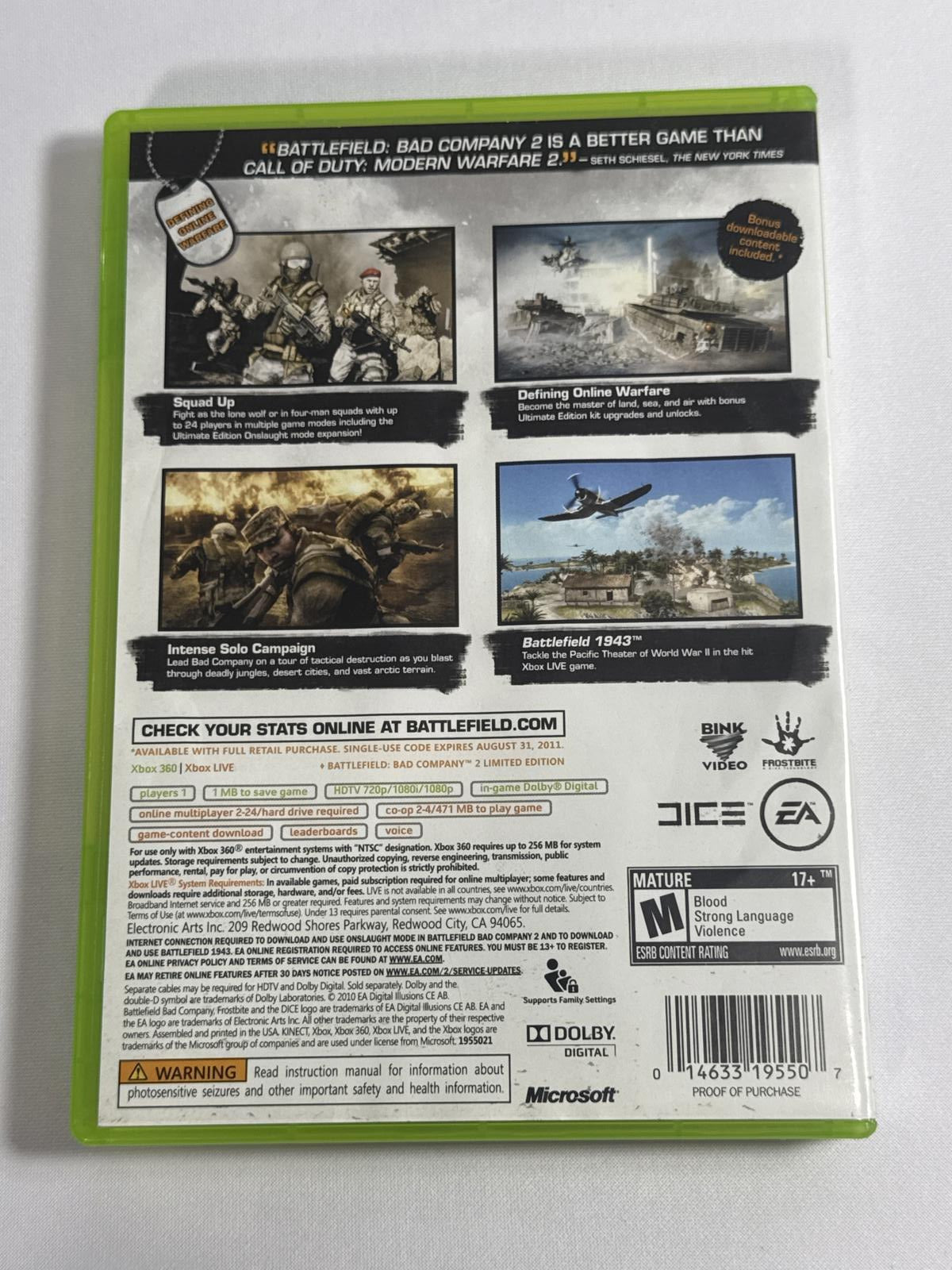 Battlefield Bad Company 2: Ultimate Edition for Xbox 360