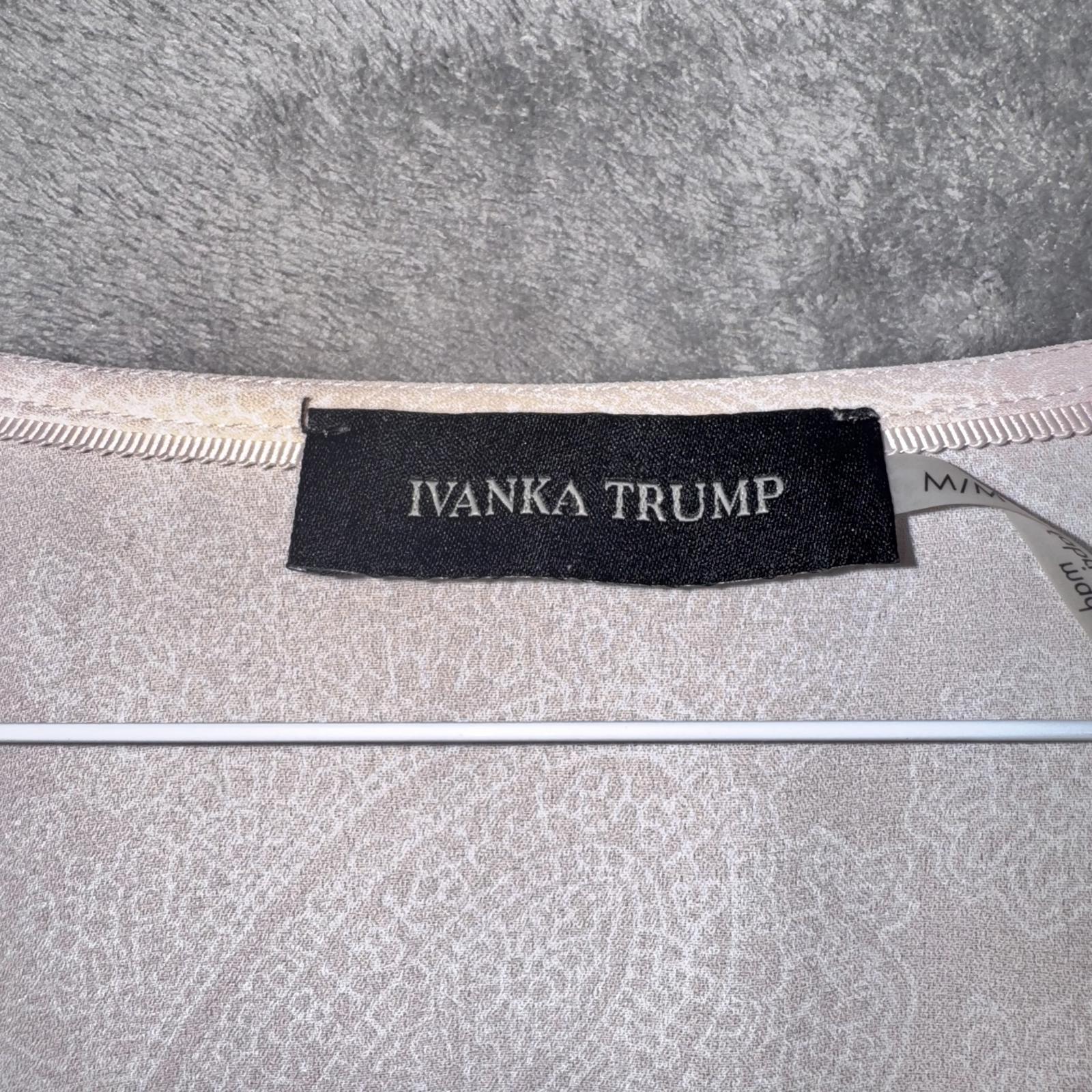 Ivanka Trump Blush Pink Boho Blouse – Lace Detail, Long Sleeve, Women's M