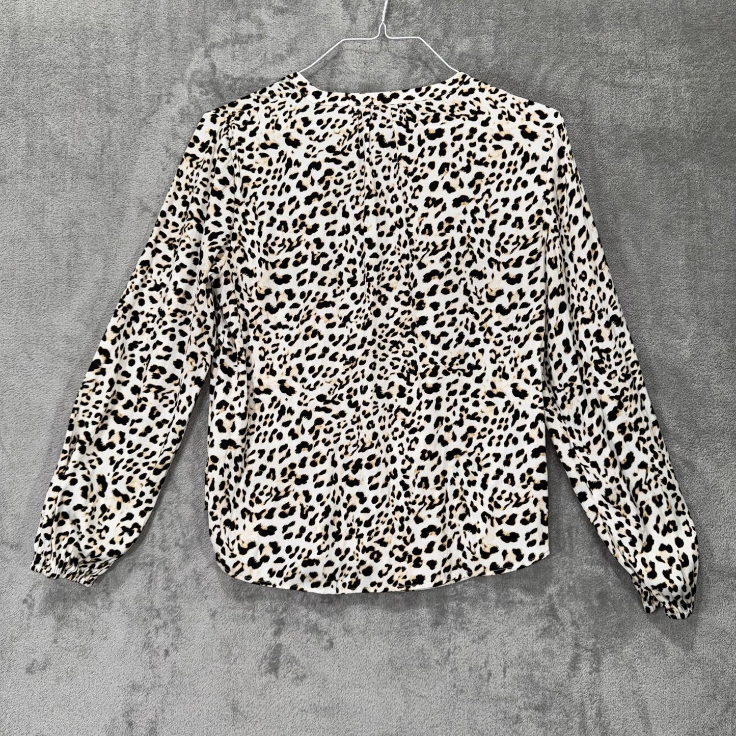 Banana Republic Leopard Print Blouse – Long Sleeve, Women's M