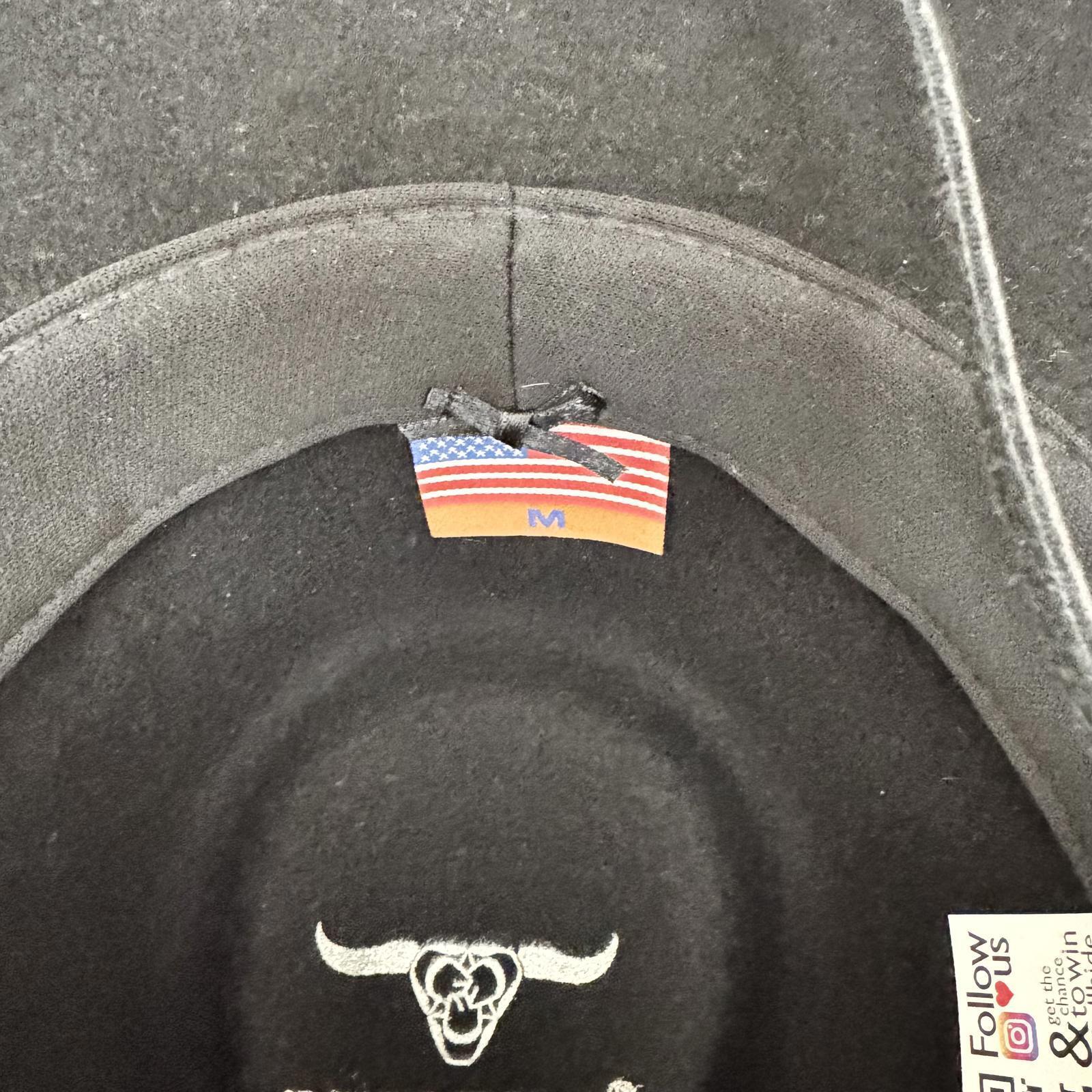 Bullhide Classic Black Cowboy Hat Size Med. 7-1/8