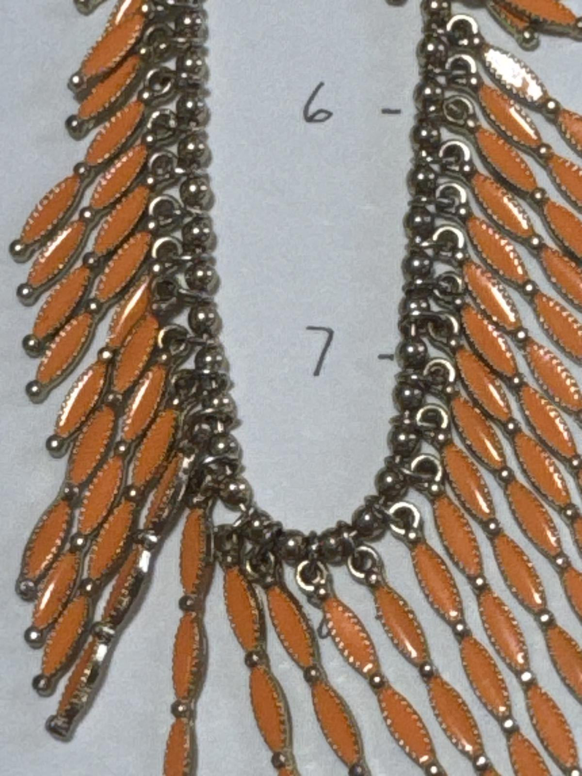 Stunning Orange Statement Necklace Great for a Tennessee Vol Fan