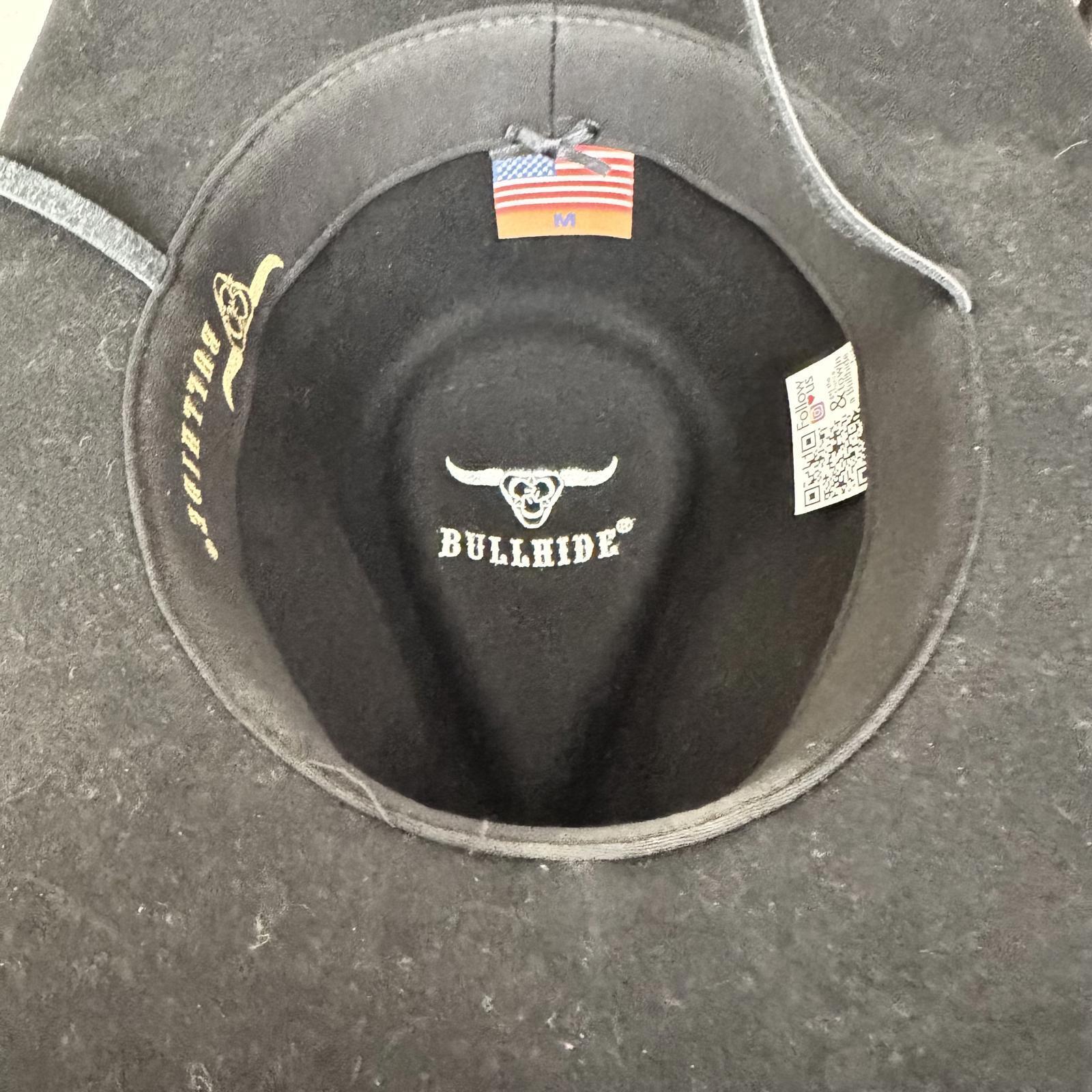 Bullhide Classic Black Cowboy Hat Size Med. 7-1/8