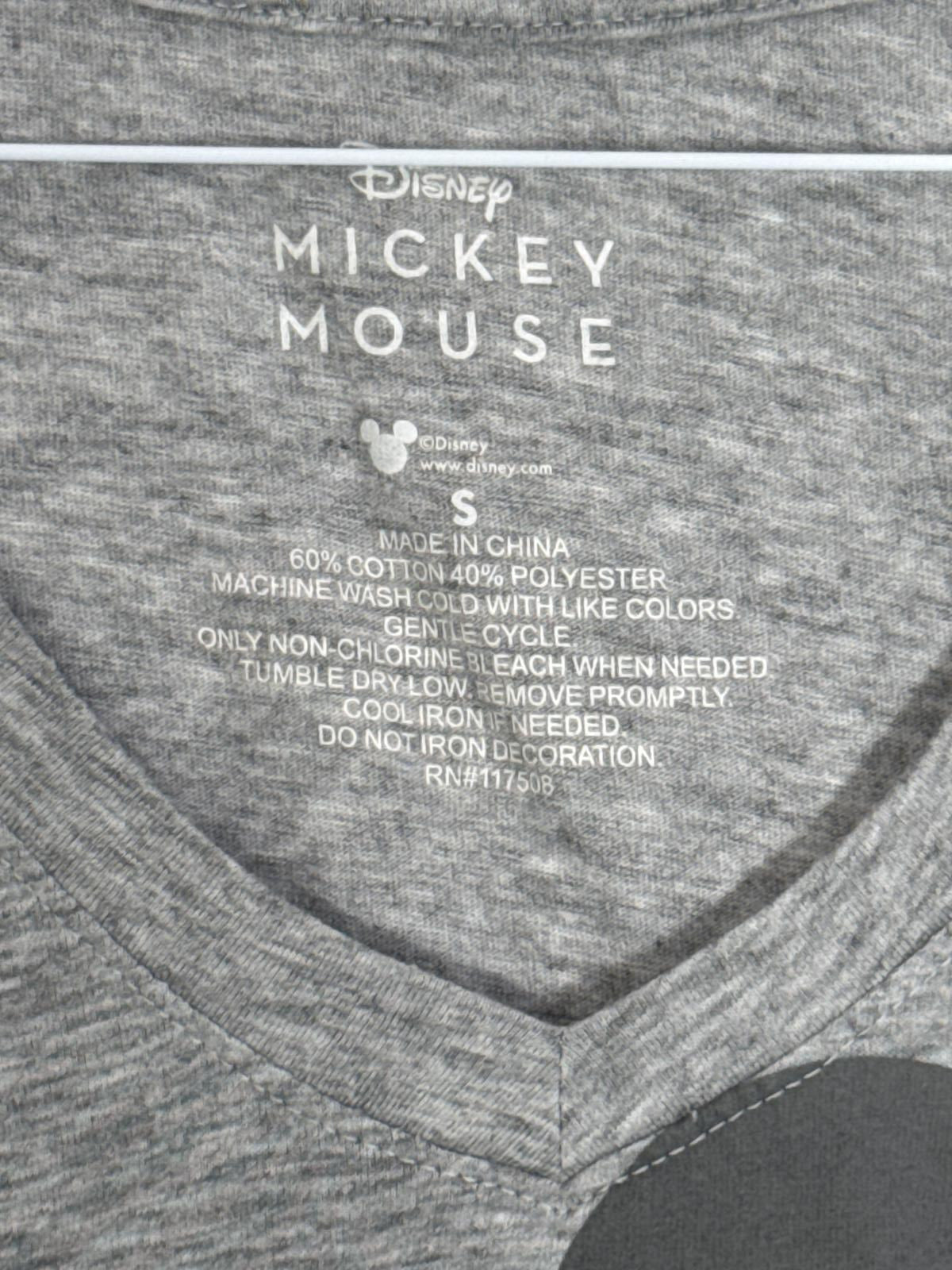 Disney Mickey Mouse Graphic V-Neck Tee - Women's Size S