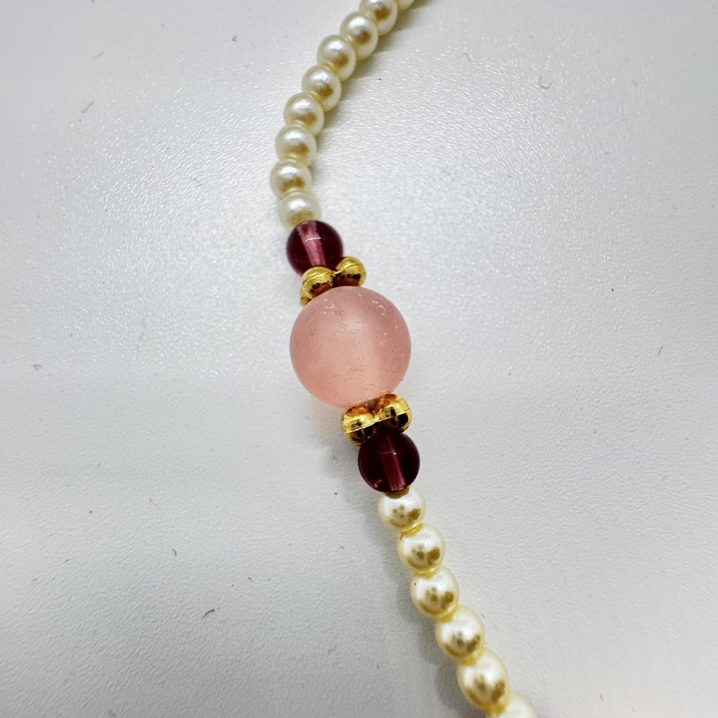 Vintage 1928 Jewelry Co. Pearl & Pink Bead Necklace – Romantic Floral Design