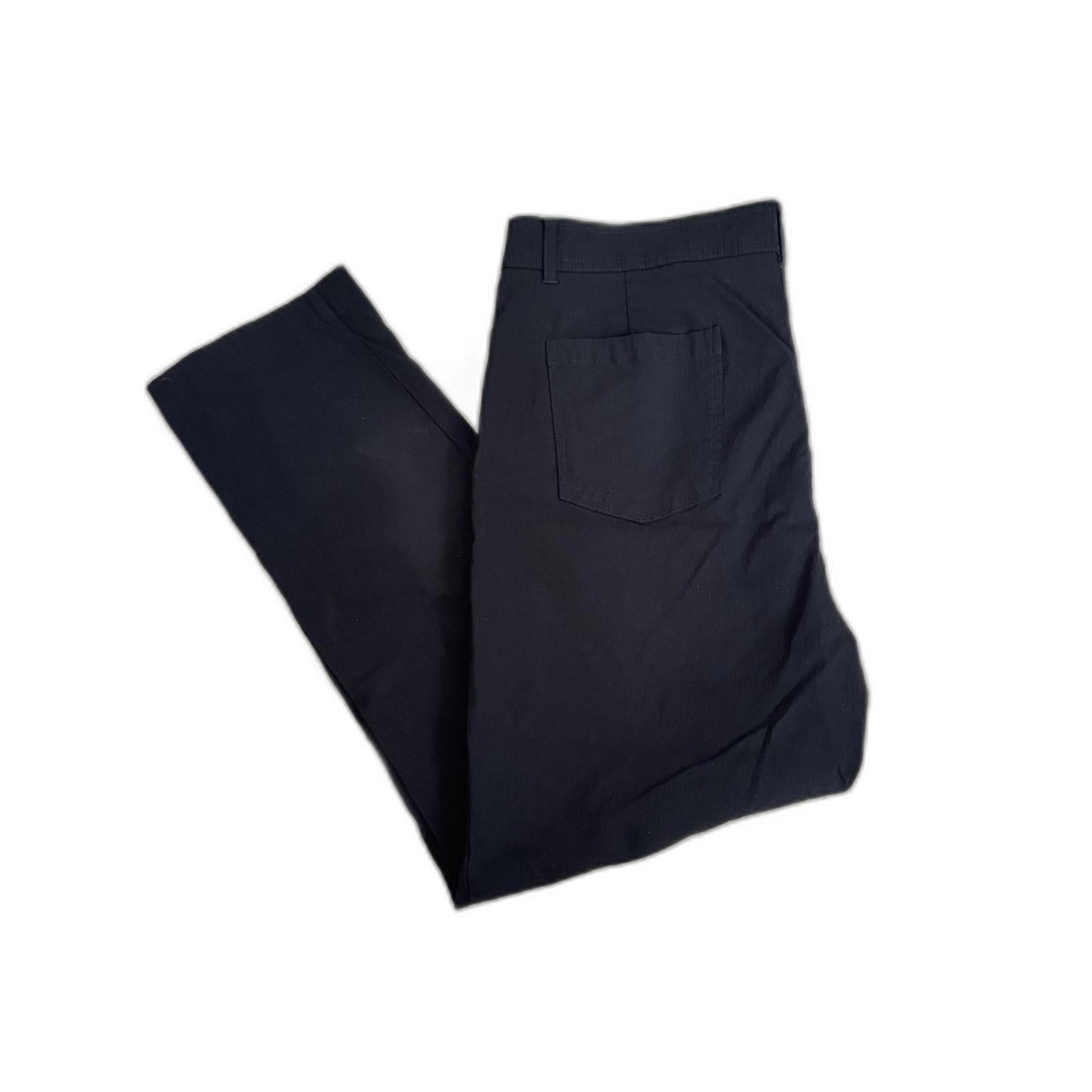 Glimpse Women's Black Stretch Pants - Size 16, Casual & Comfortable