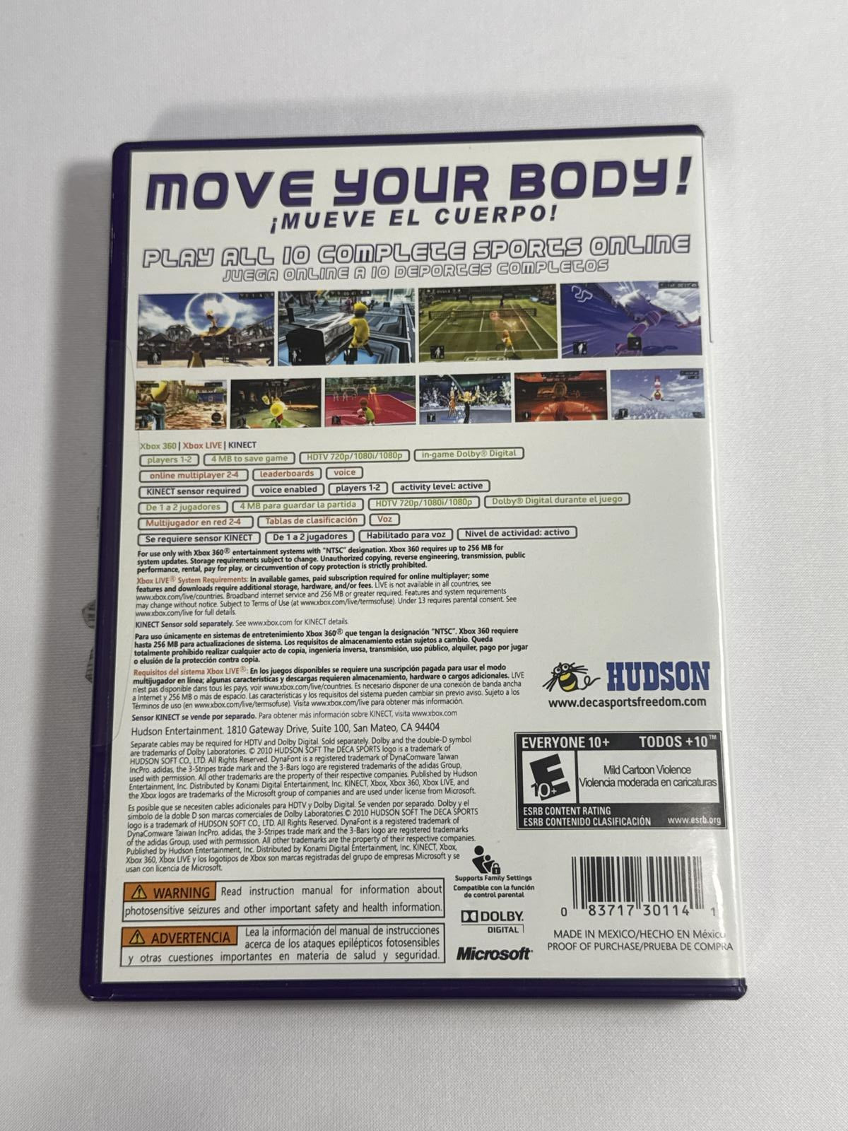 Deca Sports Freedom for Xbox 360 - Kinect Required
