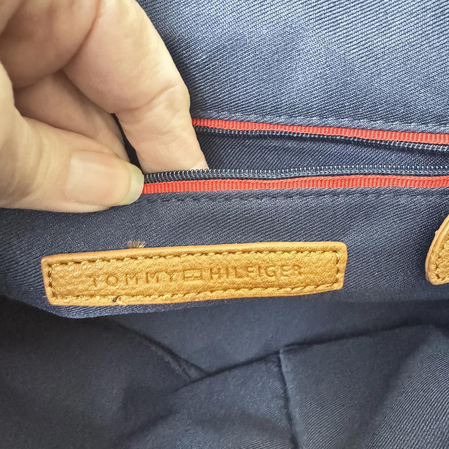 Stylish Tommy Hilfiger Striped Handbag