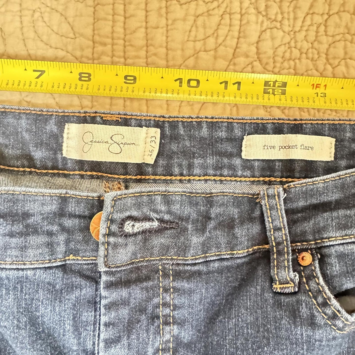 Jessica Simpson Five Pocket Flare Jeans - Stylish Denim