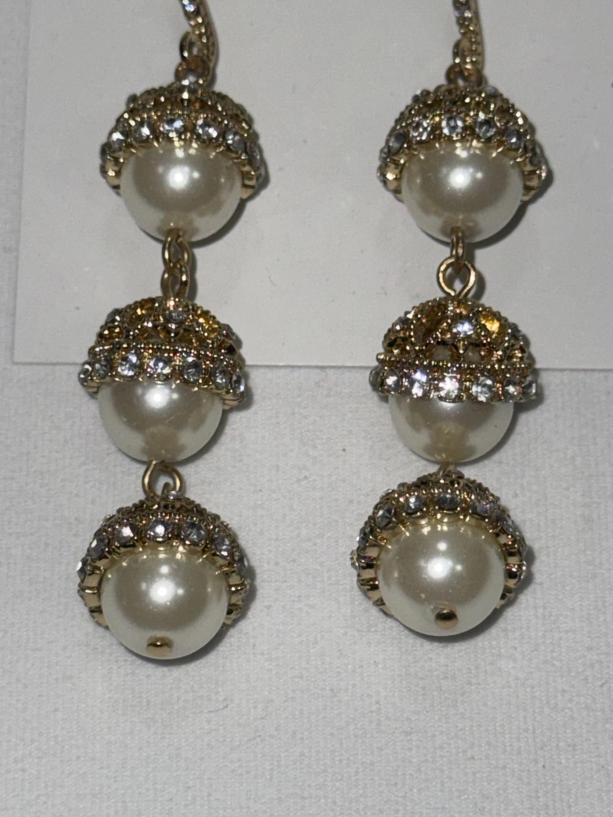 Charter Club Elegant Pearl Drop Earrings NWT