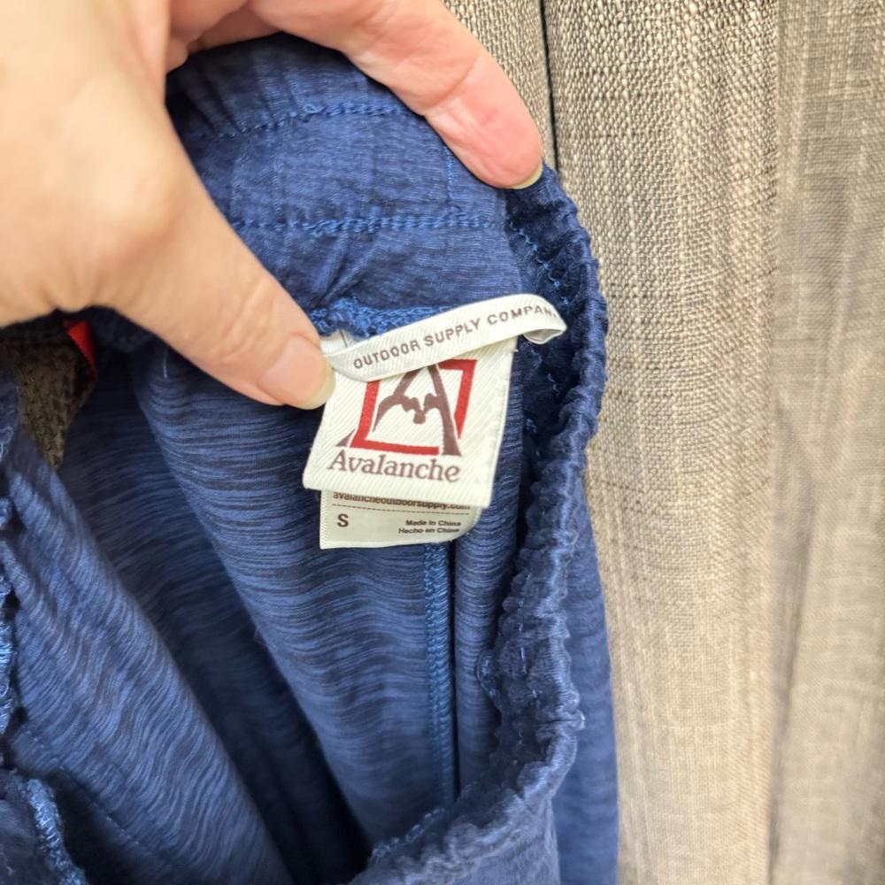 Avalanche Blue Sweatpants with Drawstring and Relaxed Fit Size S