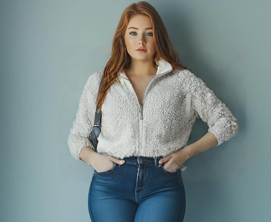 Cozy Sherpa Pullover - Light Ivory, Large