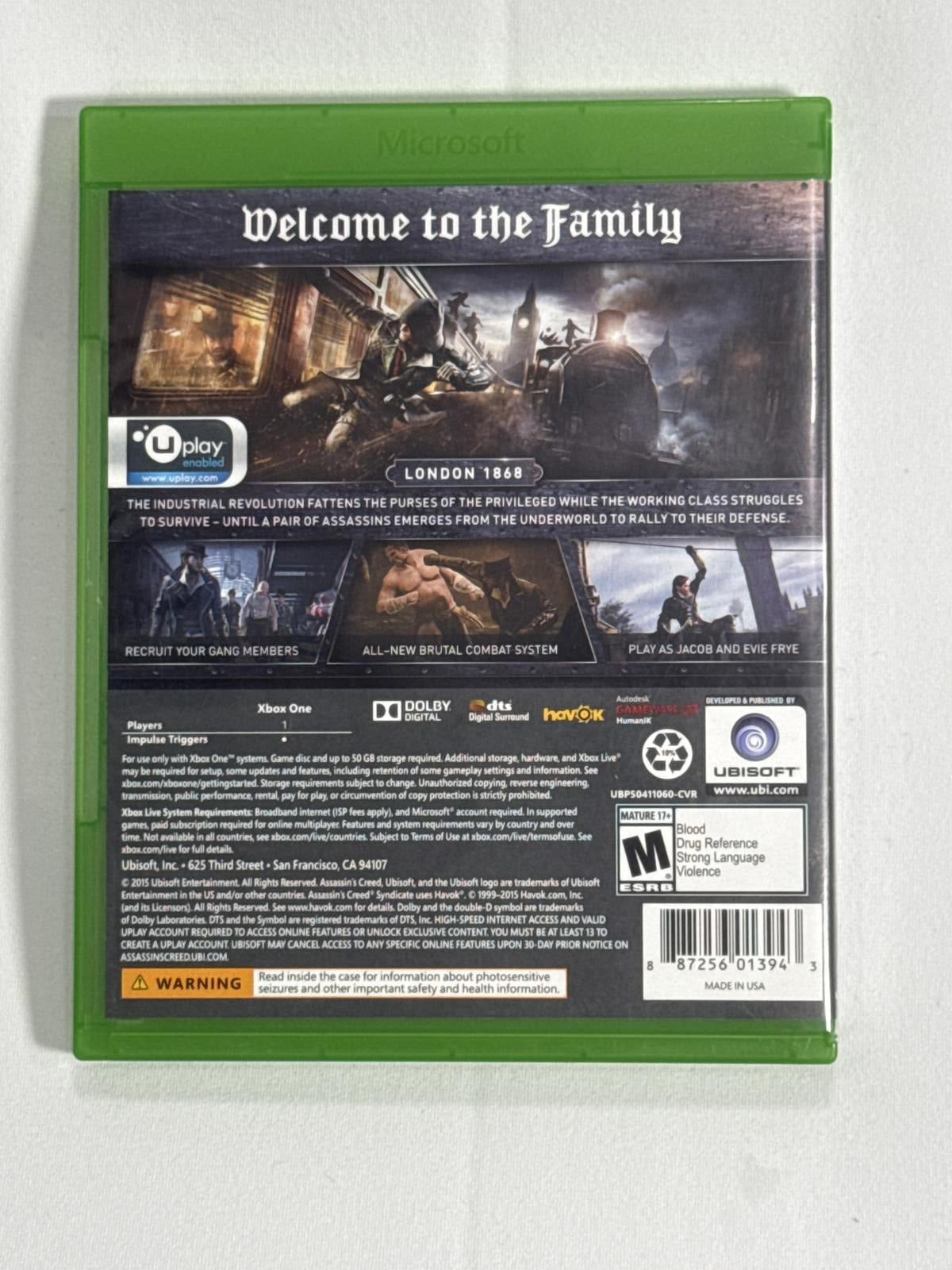 Assassin's Creed Syndicate Limited Edition for Xbox One